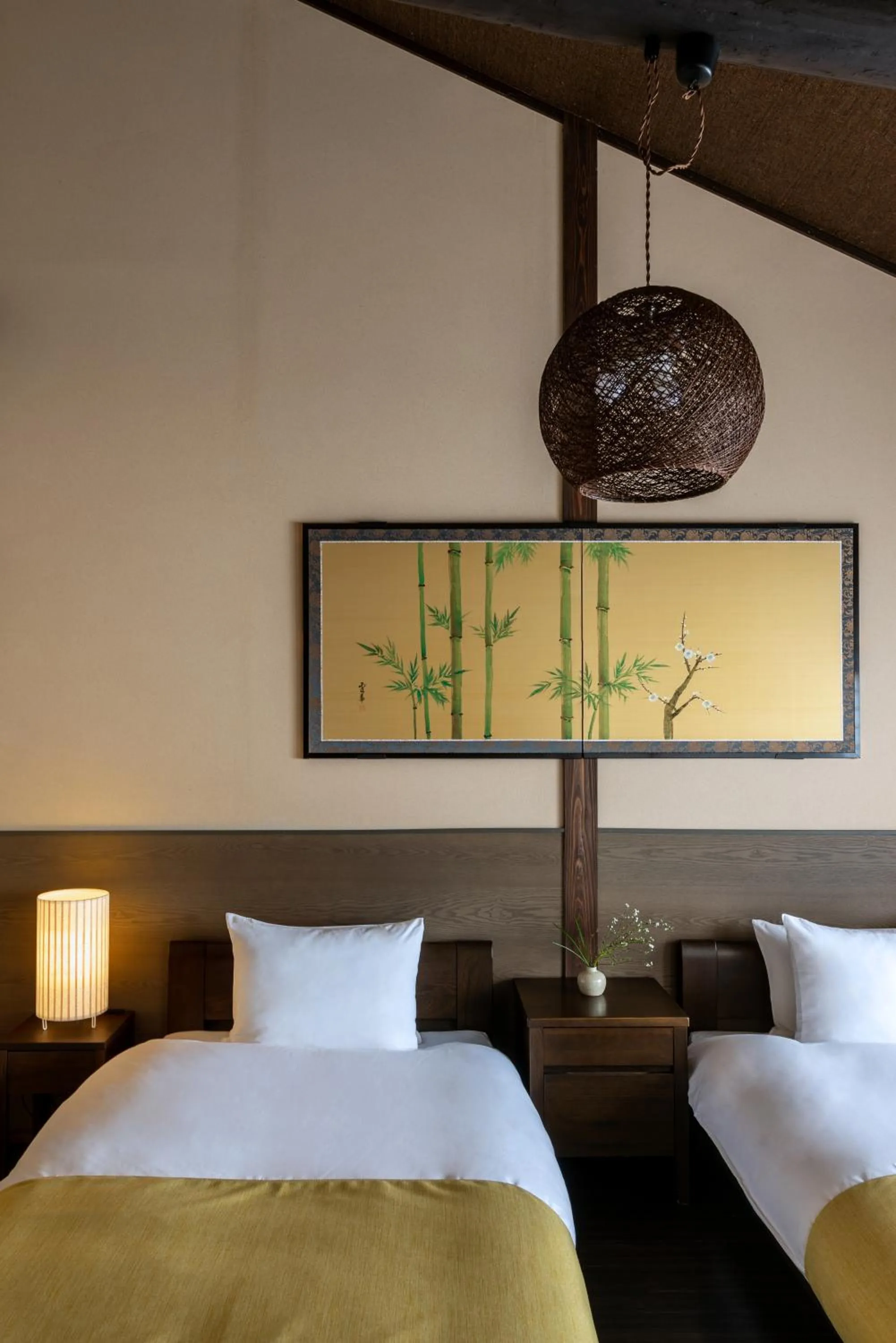 Bed in Kohaku an Machiya House