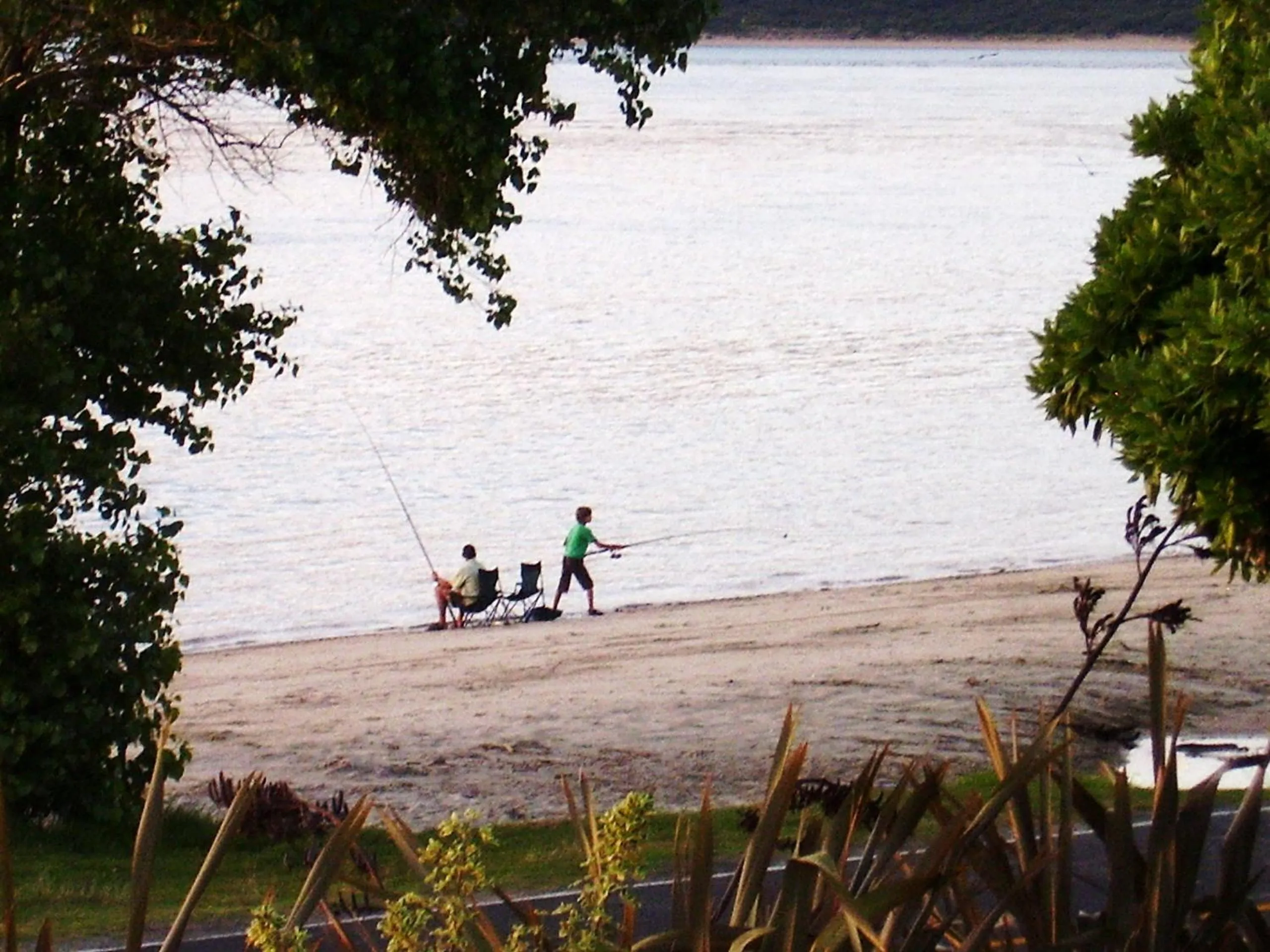 Beach in Opononi Lighthouse Motel
