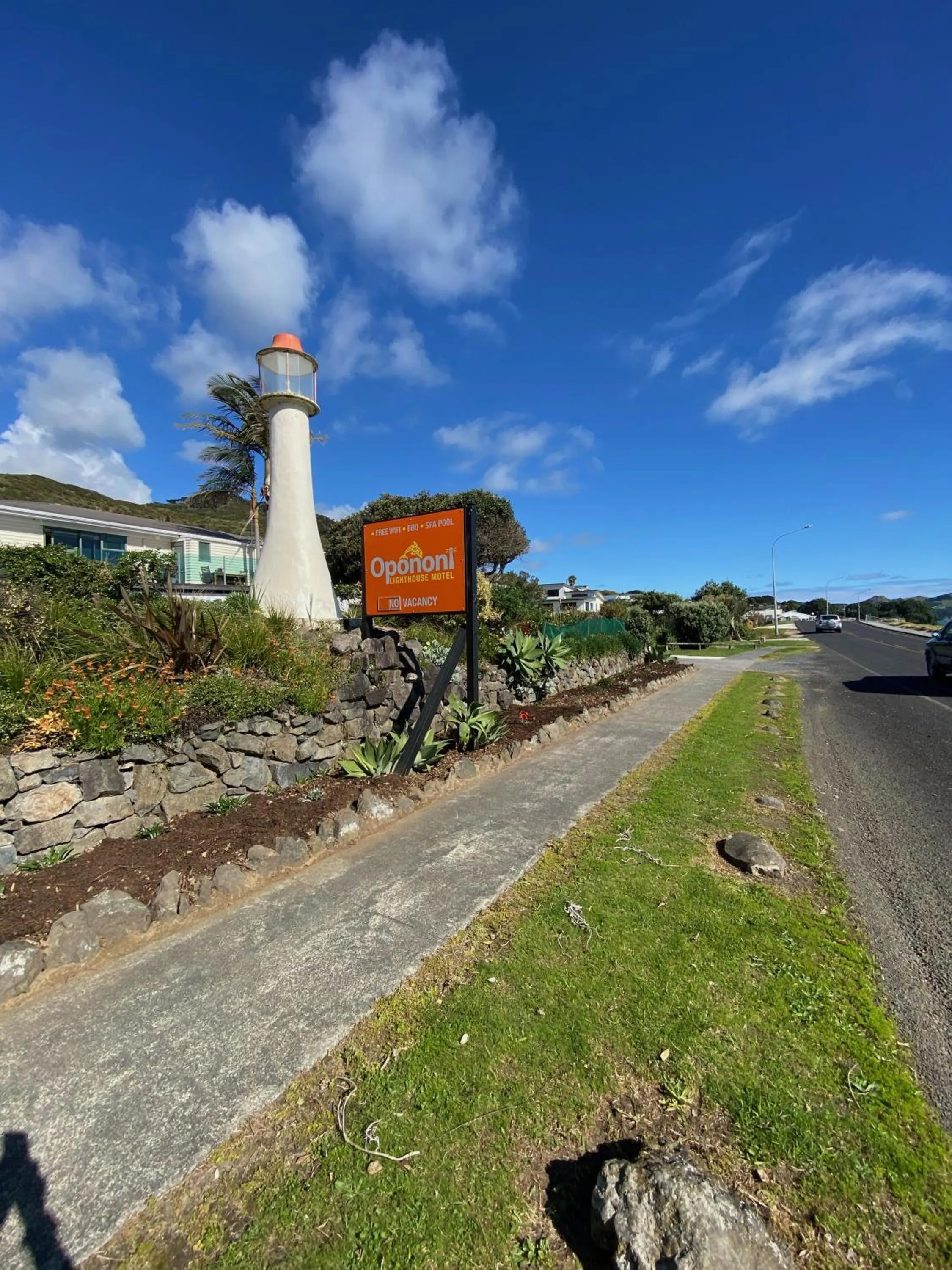 Street view in Opononi Lighthouse Motel