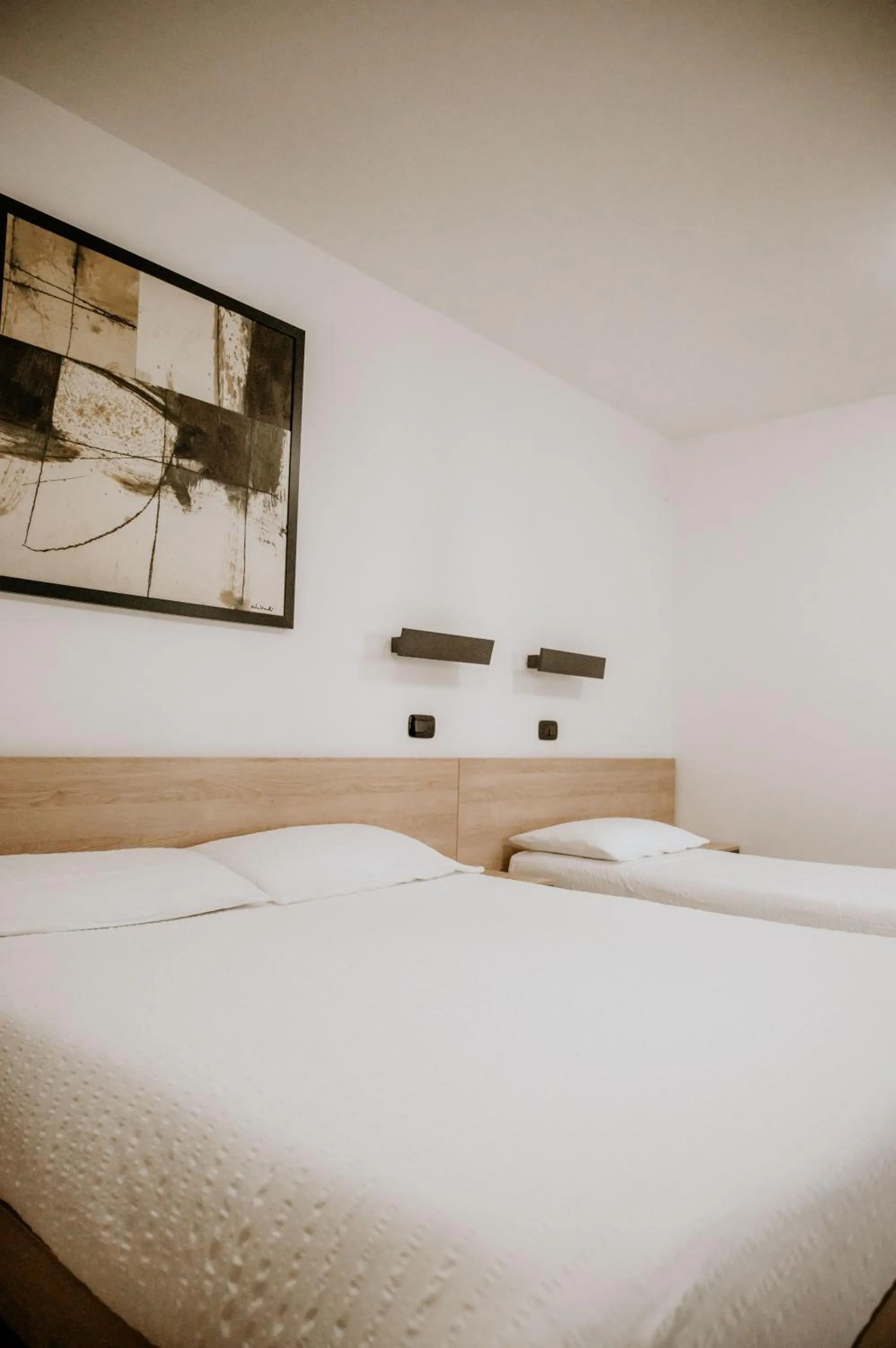 Bed in Hotel Venezia