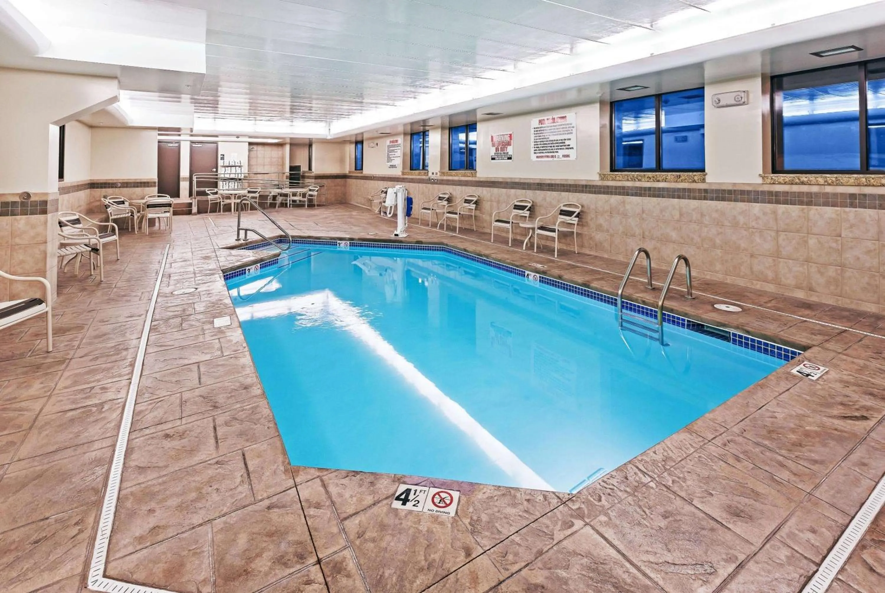 Pool view in AmericInn by Wyndham Omaha
