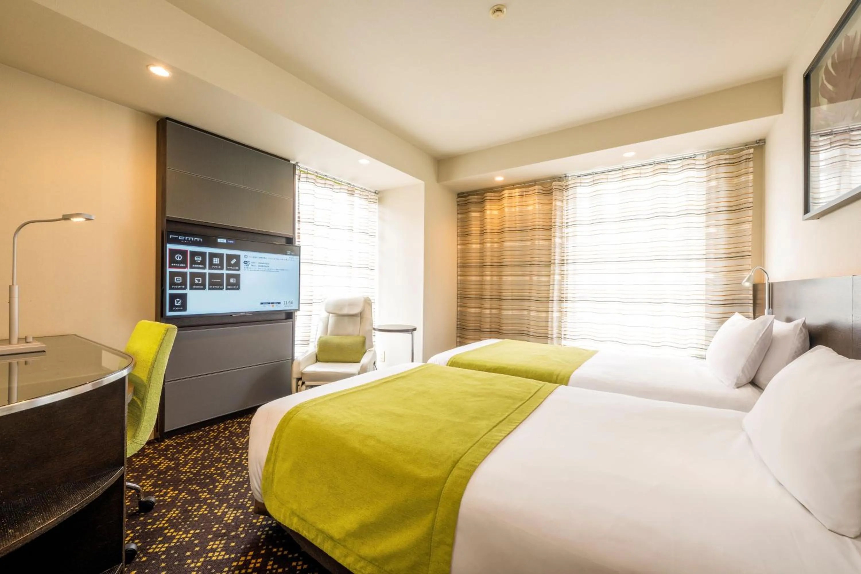 Photo of the whole room, Bed in remm Hibiya