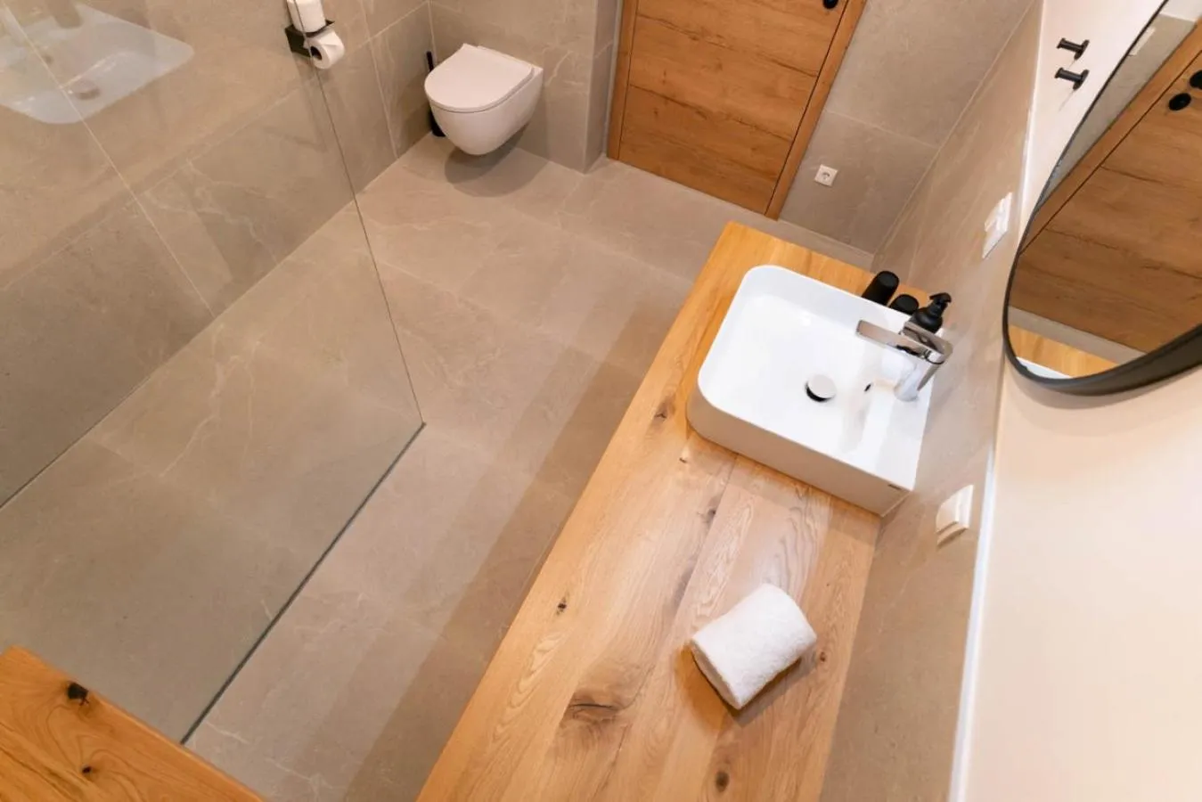 Shower in Waldrand Apartments