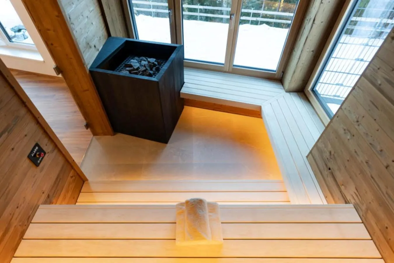 Sauna in Waldrand Apartments