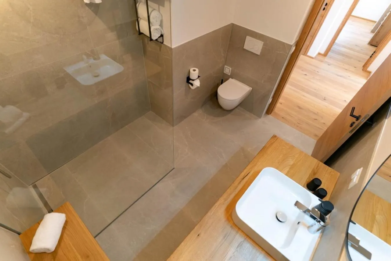 Shower in Waldrand Apartments