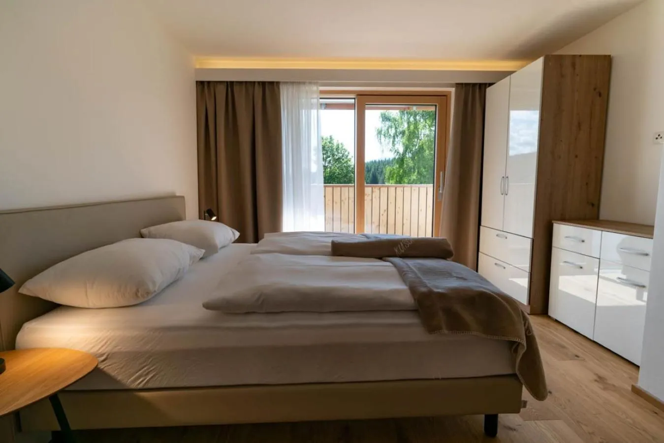 Bed in Waldrand Apartments