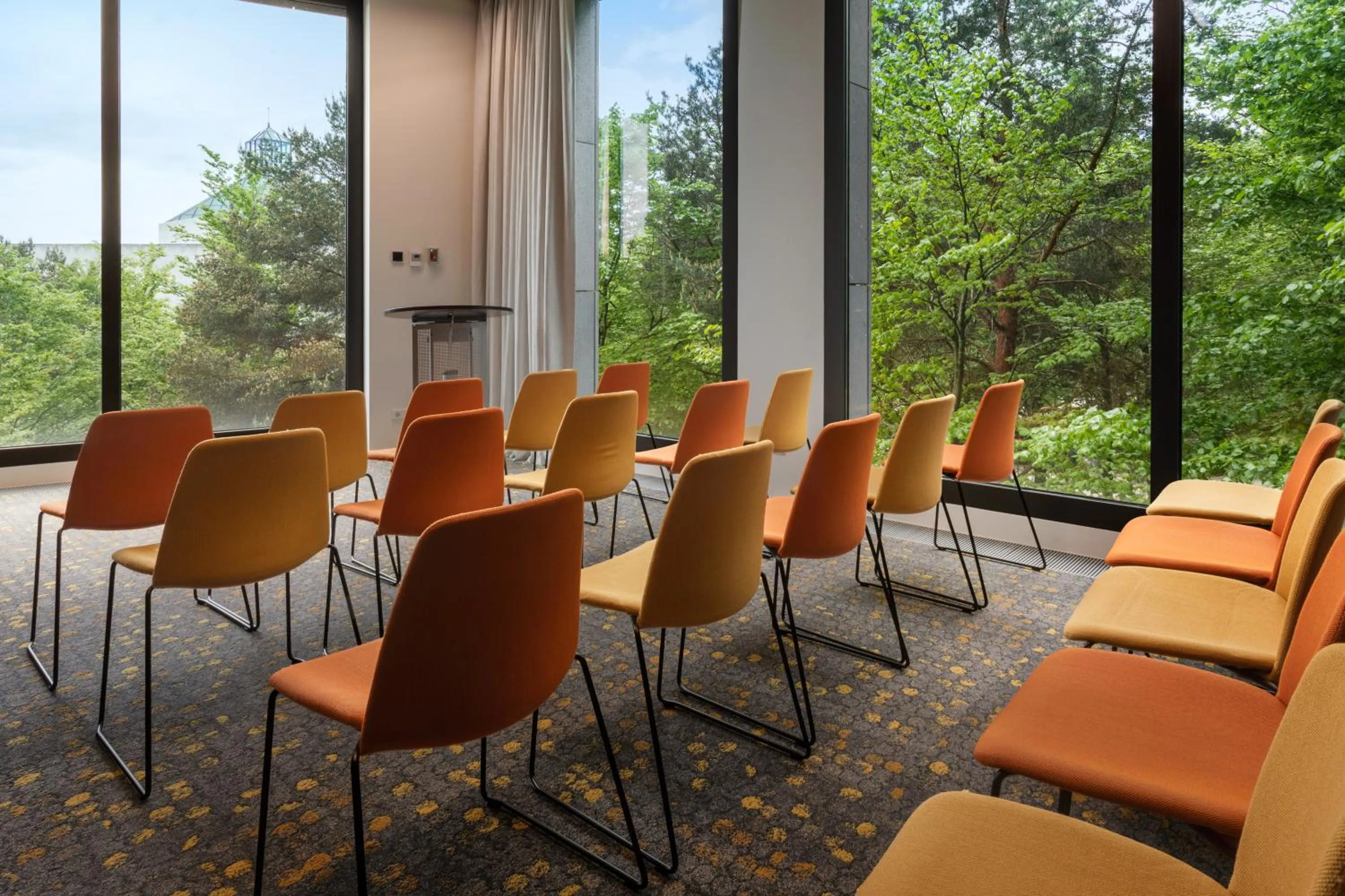 Garden view in Melia Luxembourg