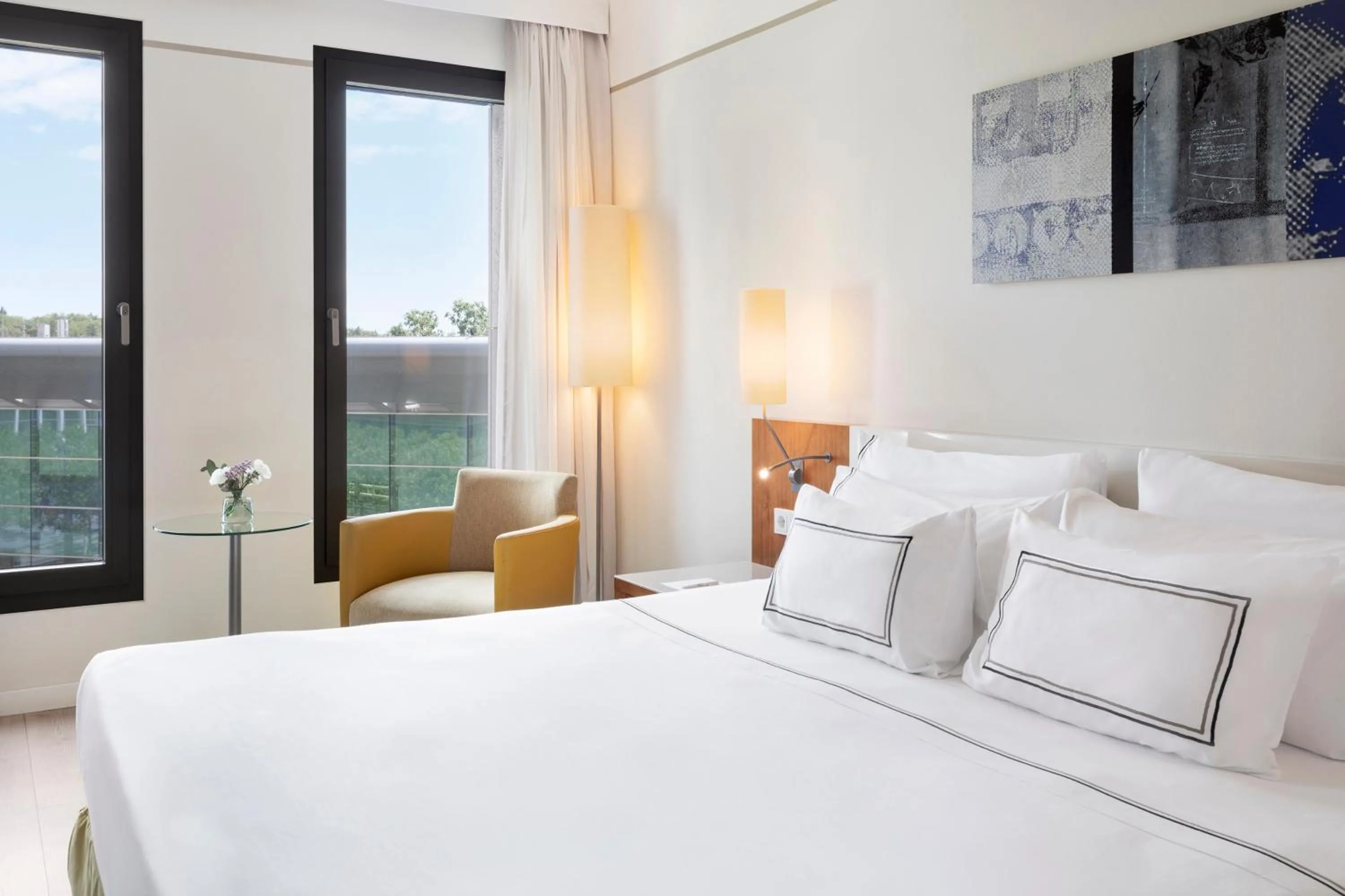 Bed in Melia Luxembourg