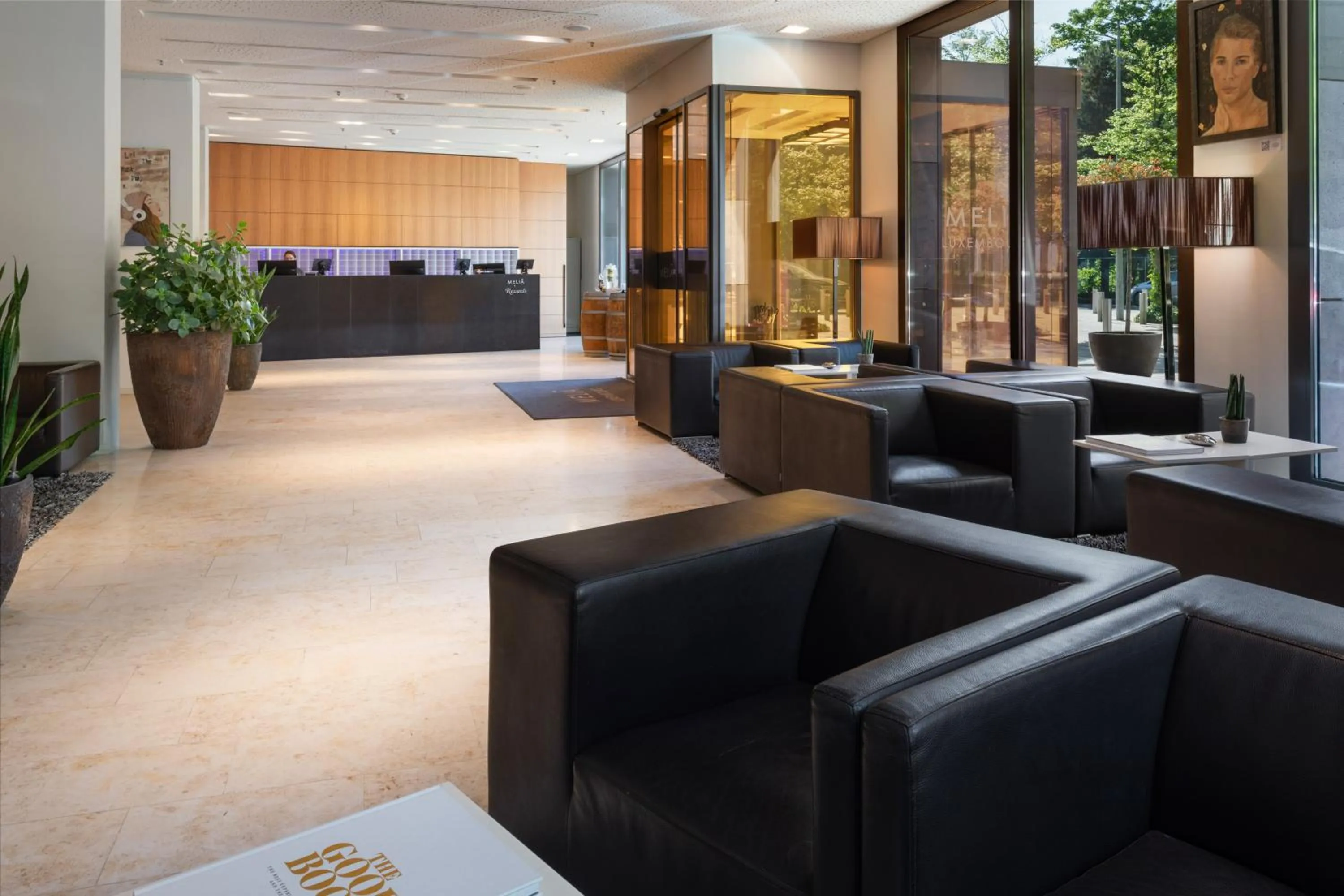 Lobby or reception in Melia Luxembourg