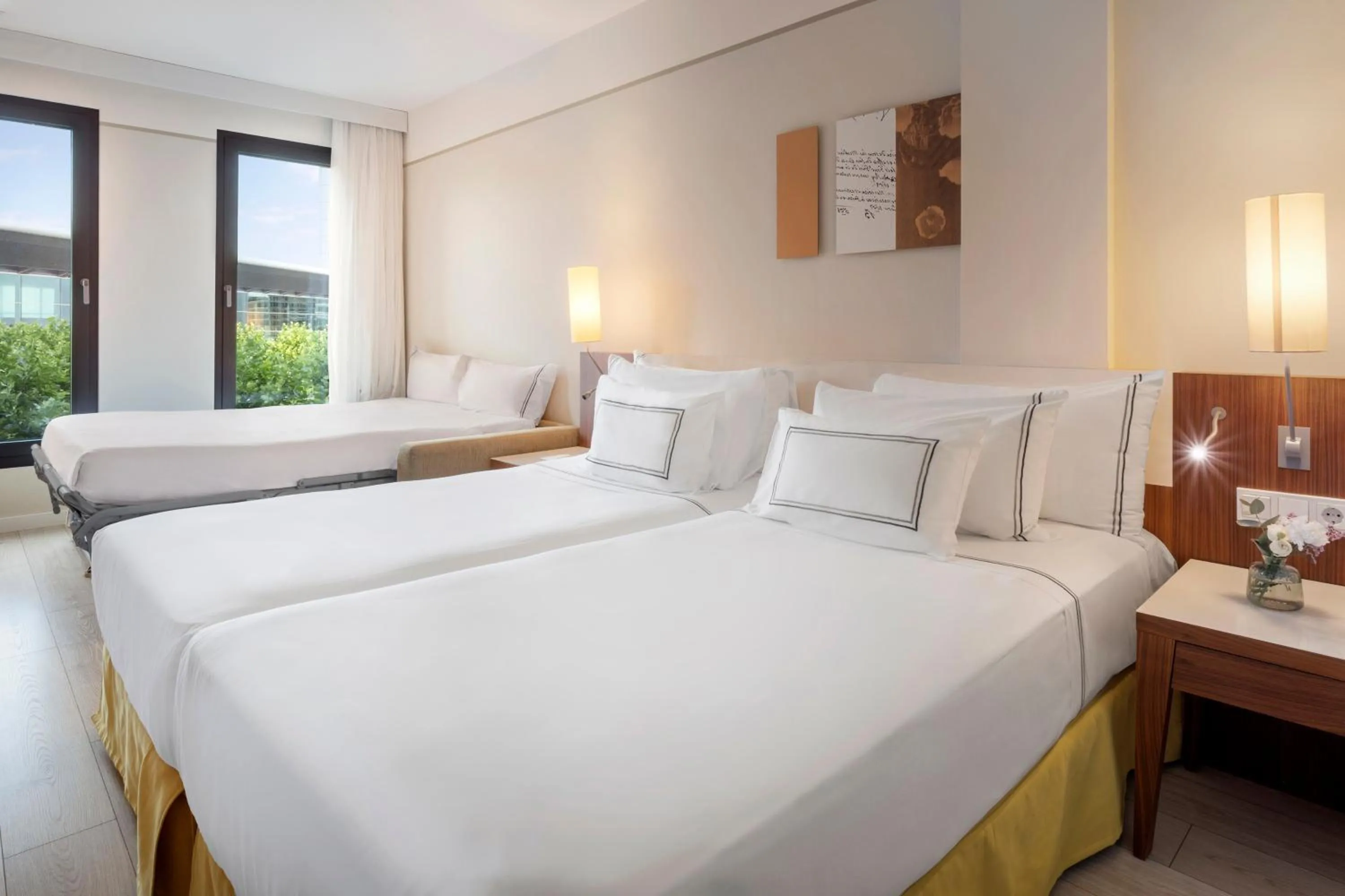 Bed in Melia Luxembourg