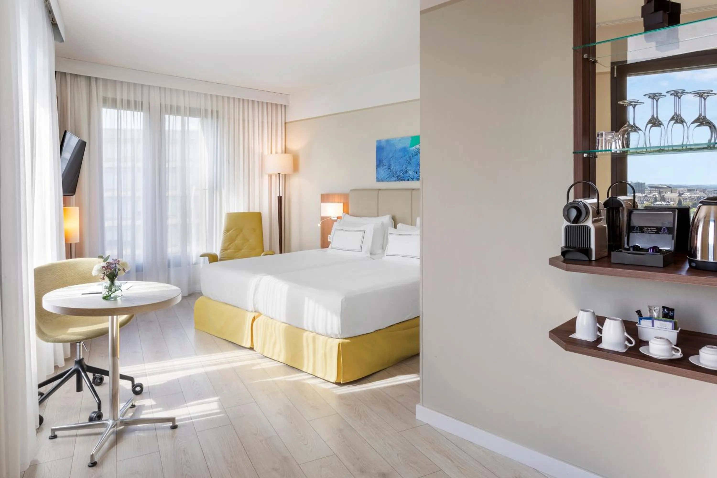 Bed in Melia Luxembourg