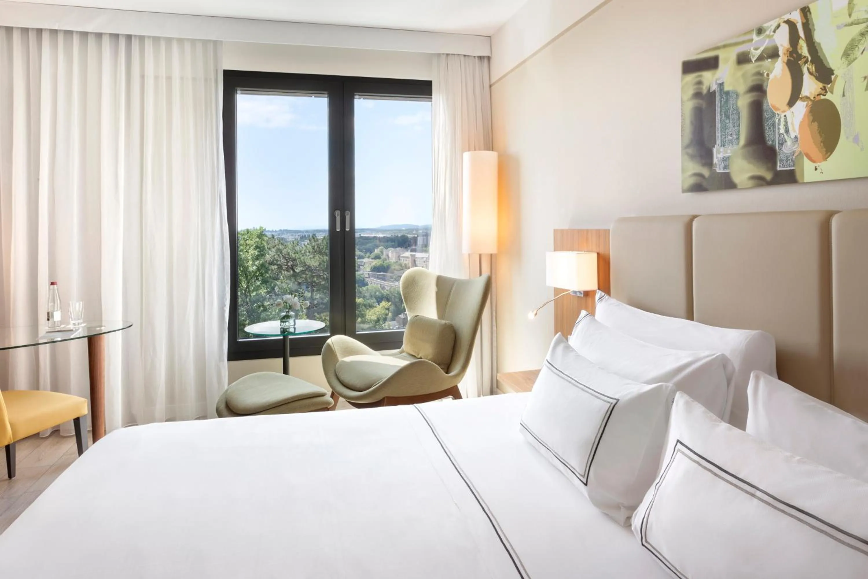 Bed in Melia Luxembourg