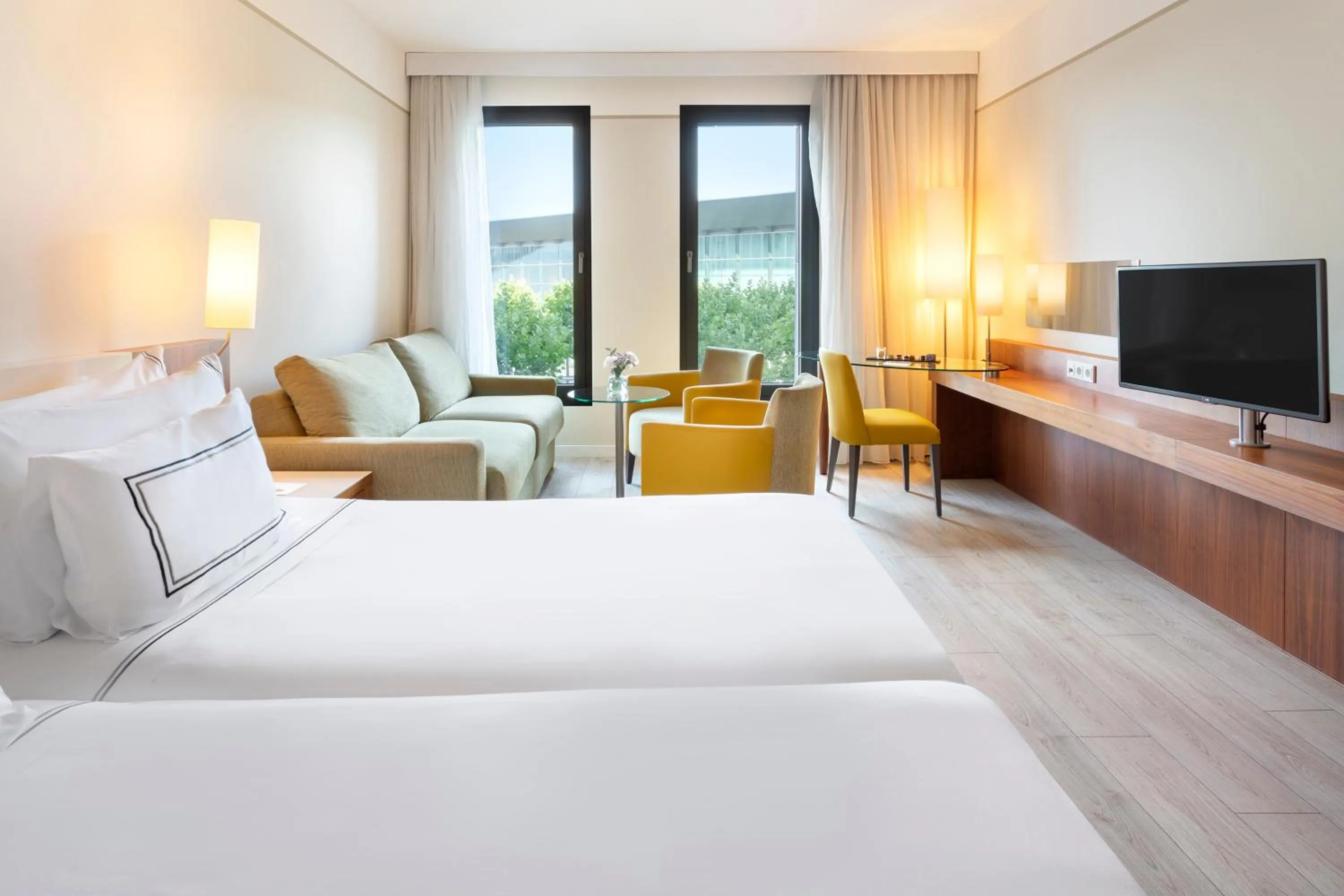 Bed in Melia Luxembourg