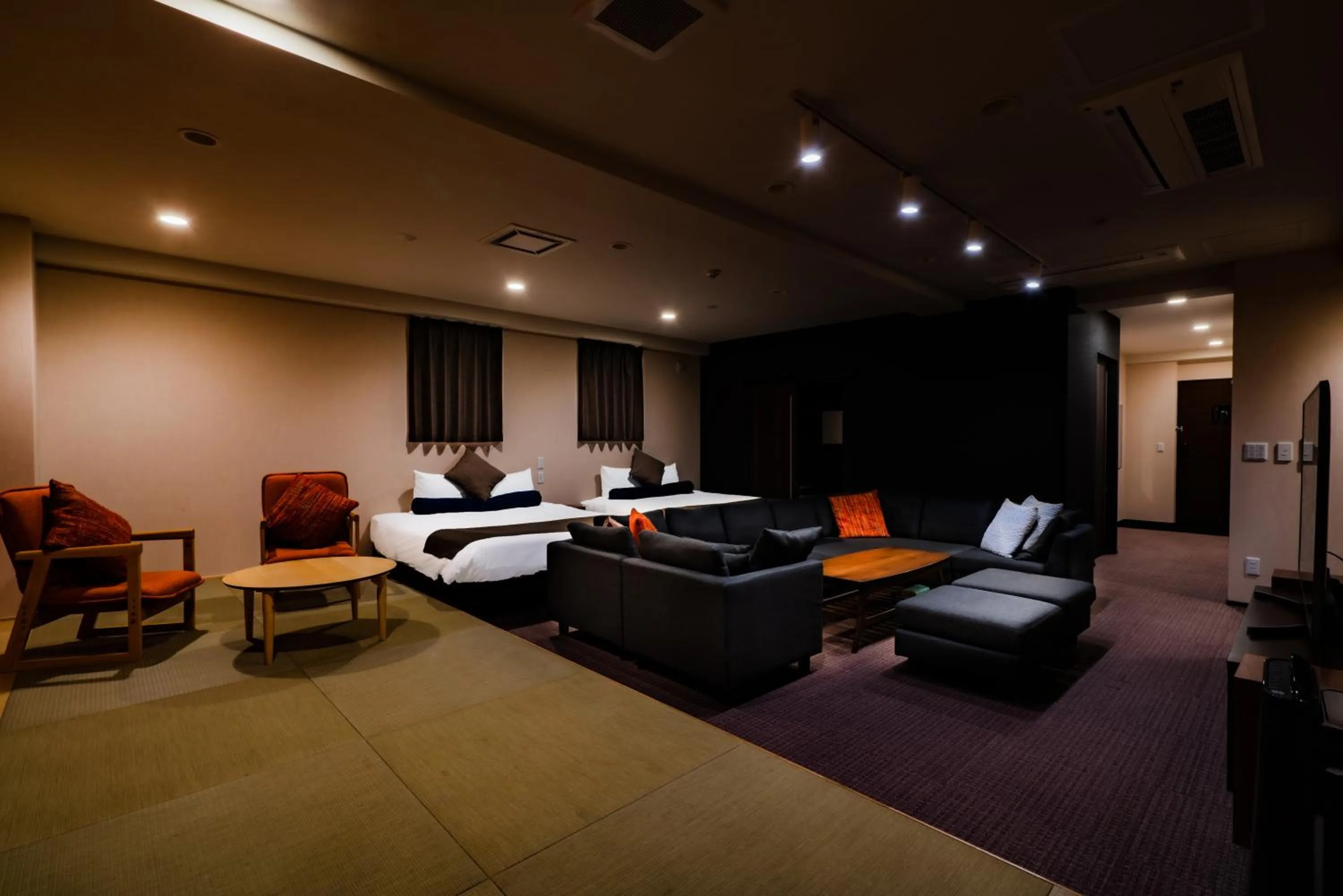 Living room in Randor Residence Susukino Suites