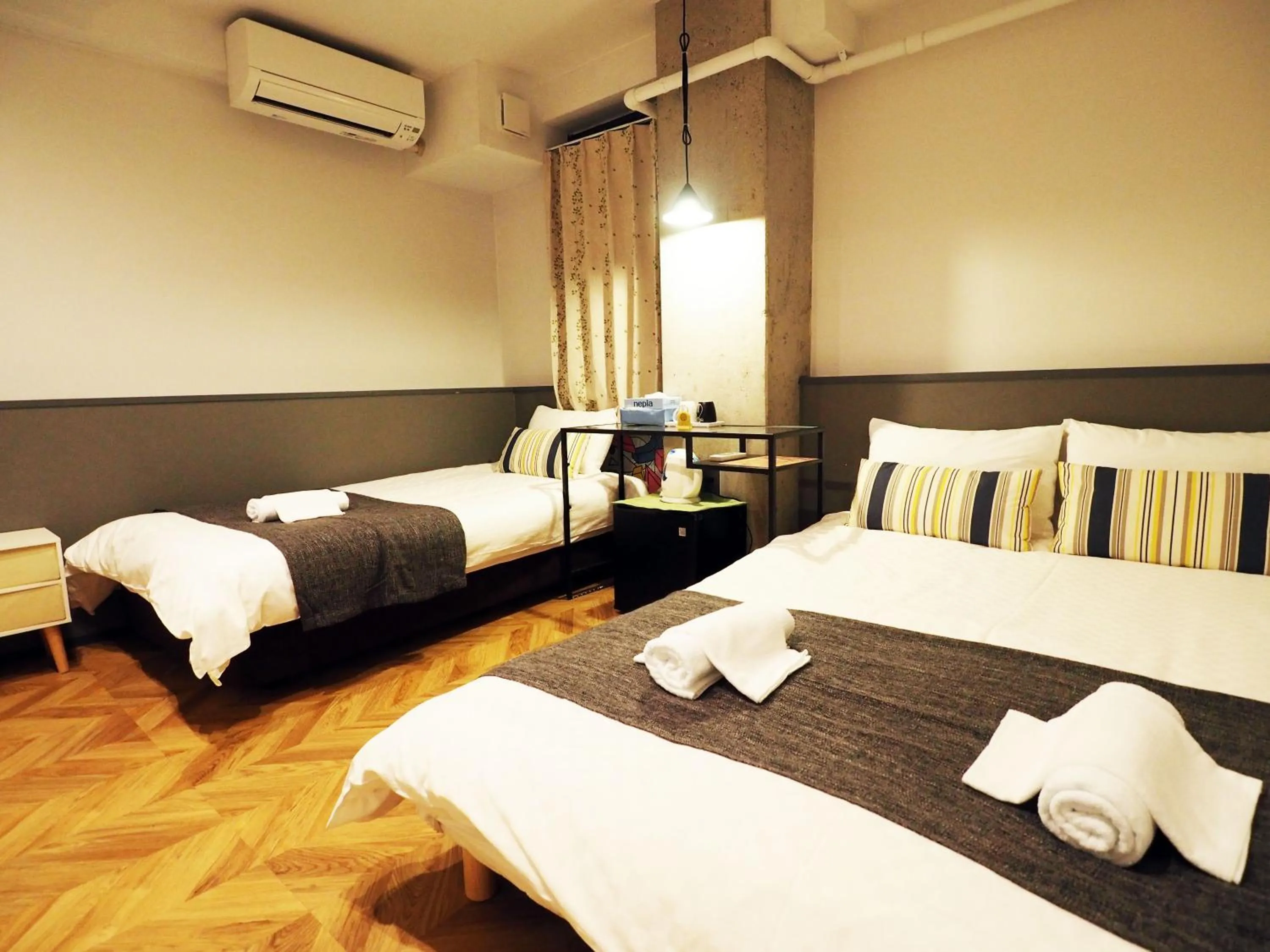 Bed in Yeah Room Namba