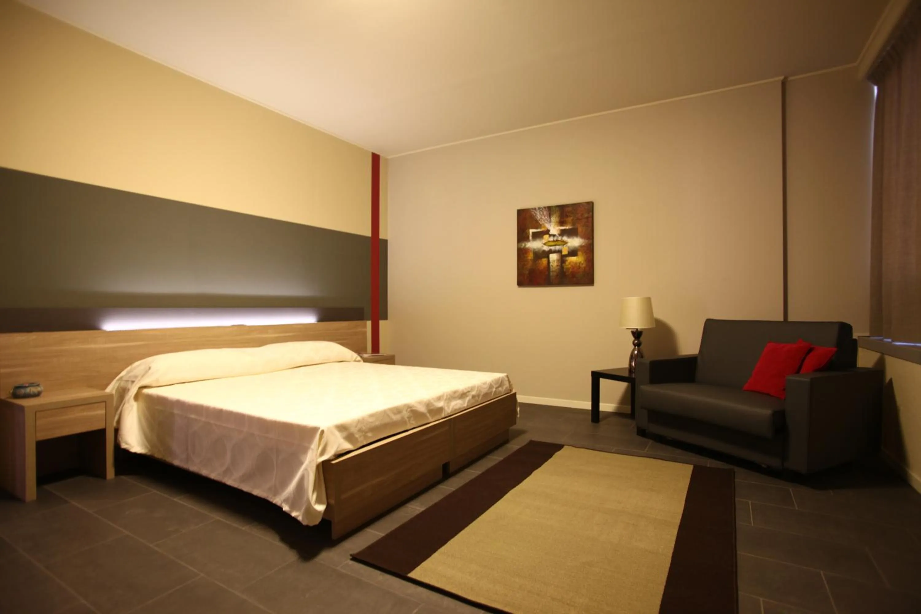 Photo of the whole room, Bed in Valtidone Hotel