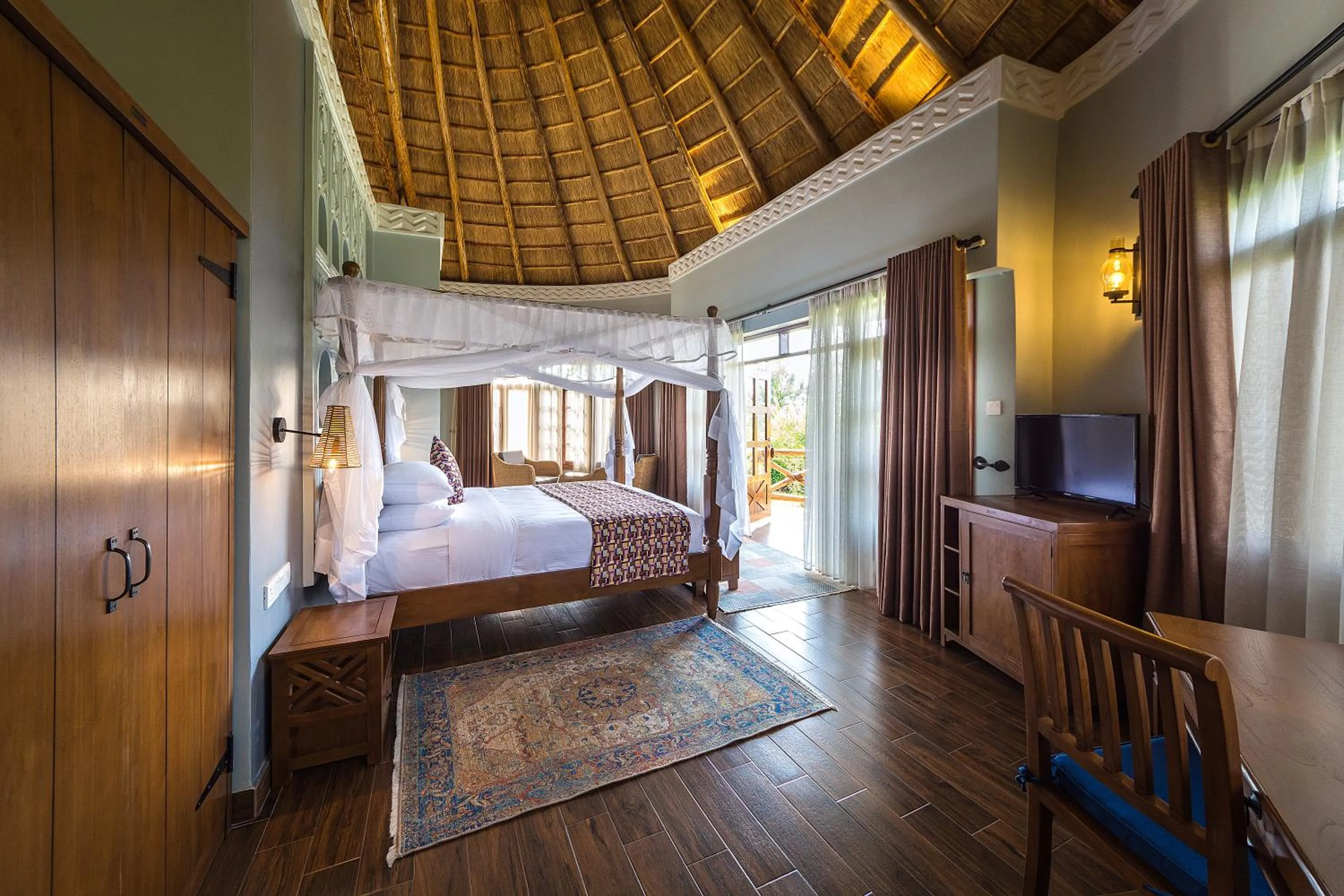Bed in Emburara Farm Lodge