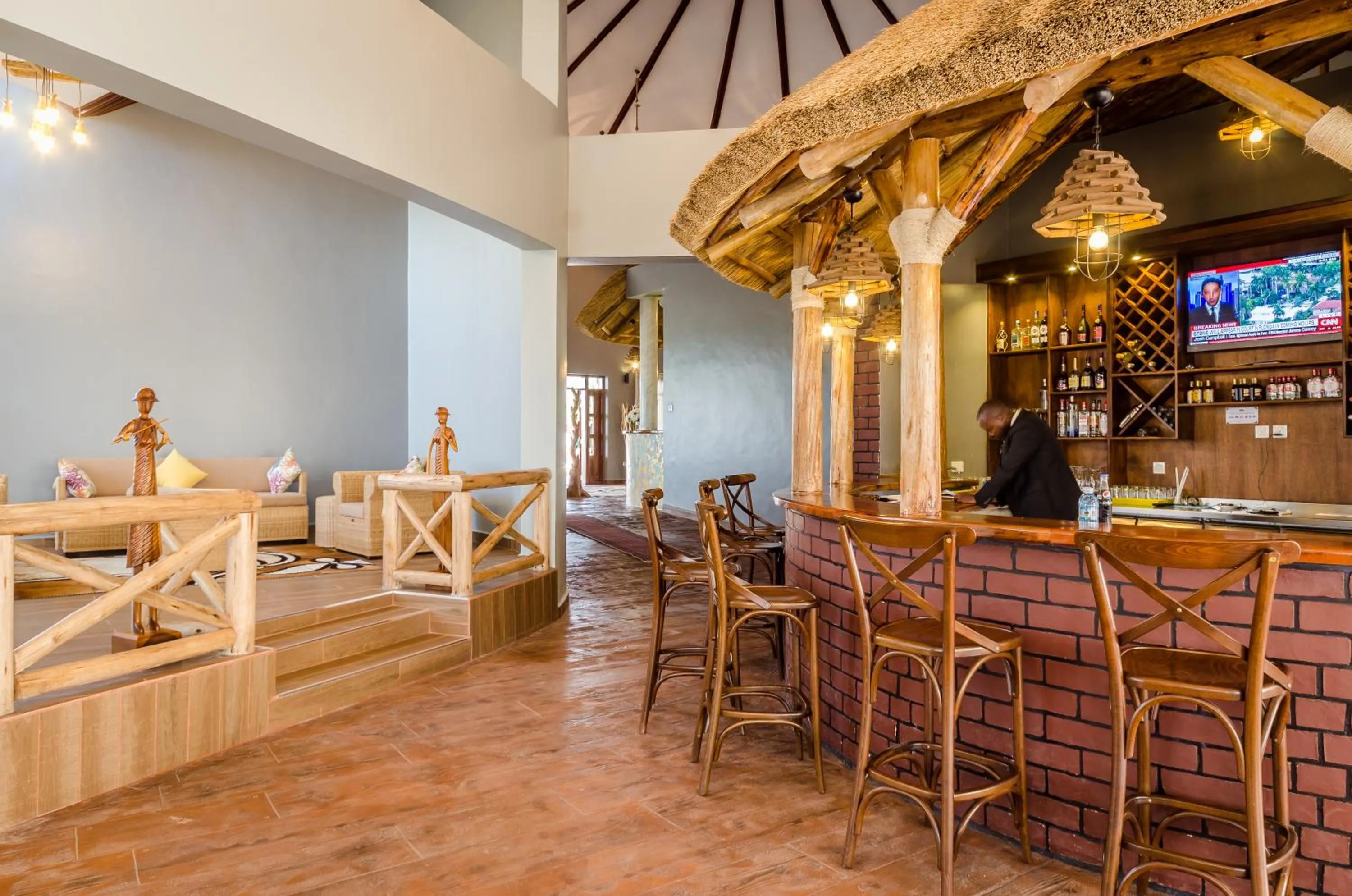 Lounge or bar in Emburara Farm Lodge