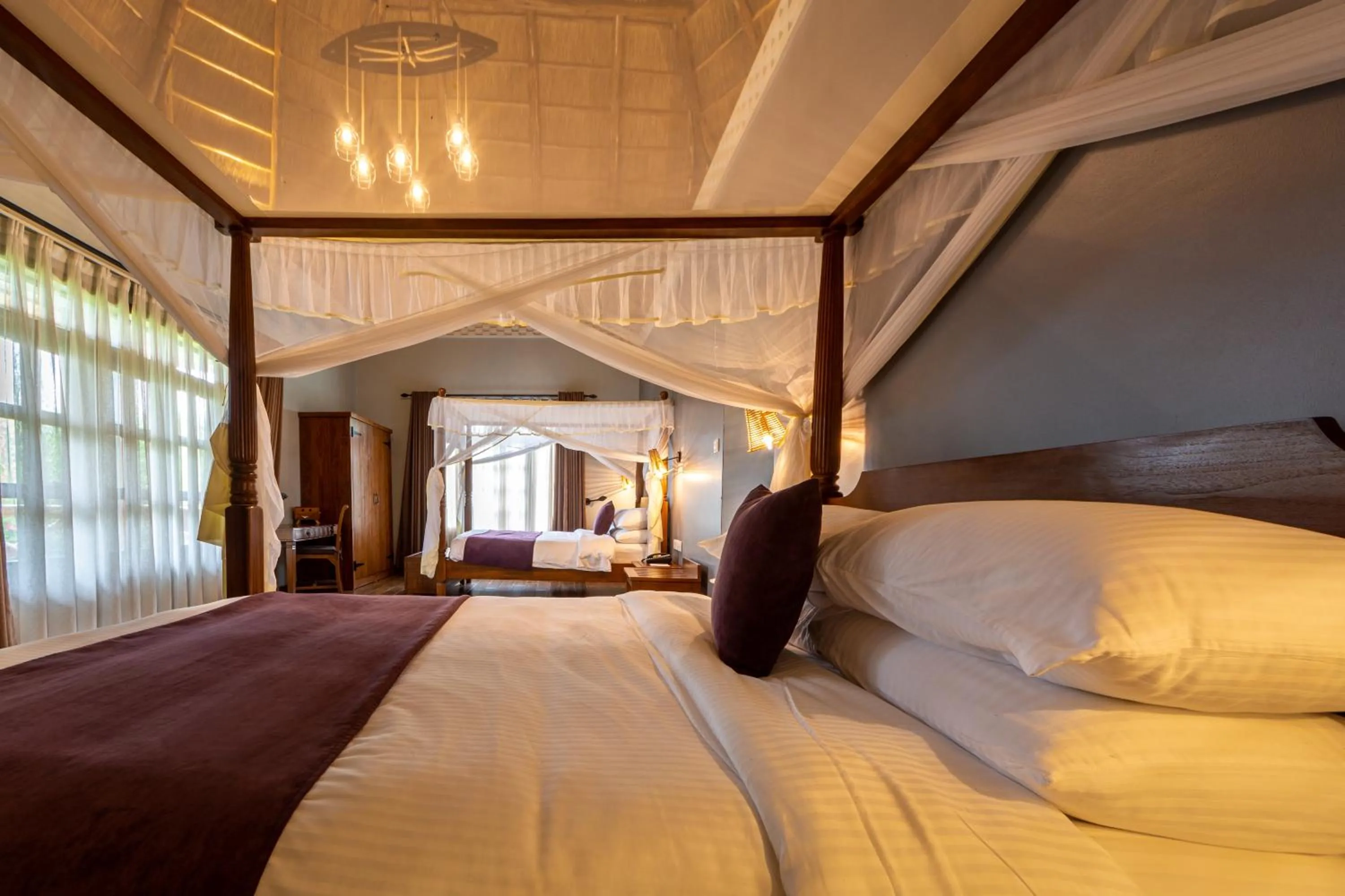 Bed in Emburara Farm Lodge