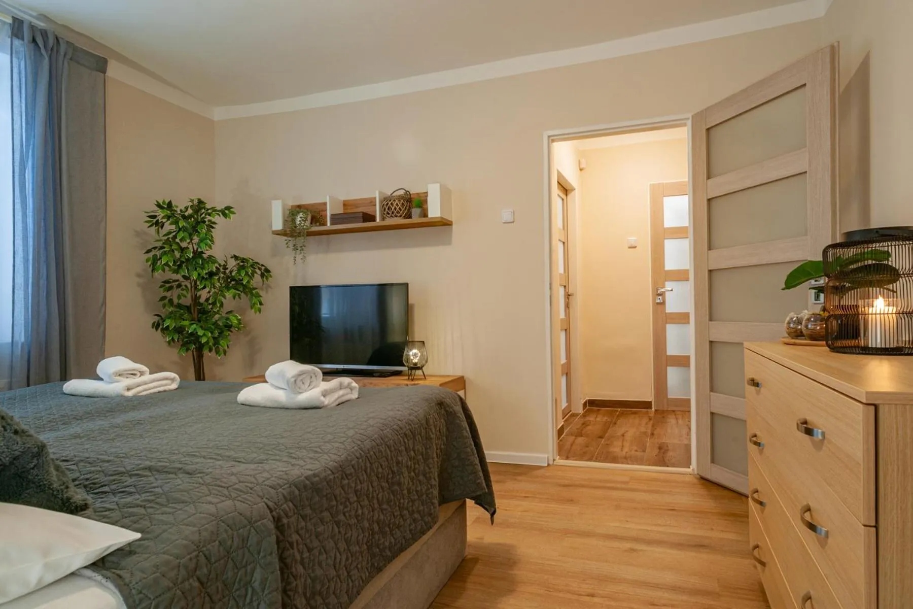 Bed in STING Apartments Havířov