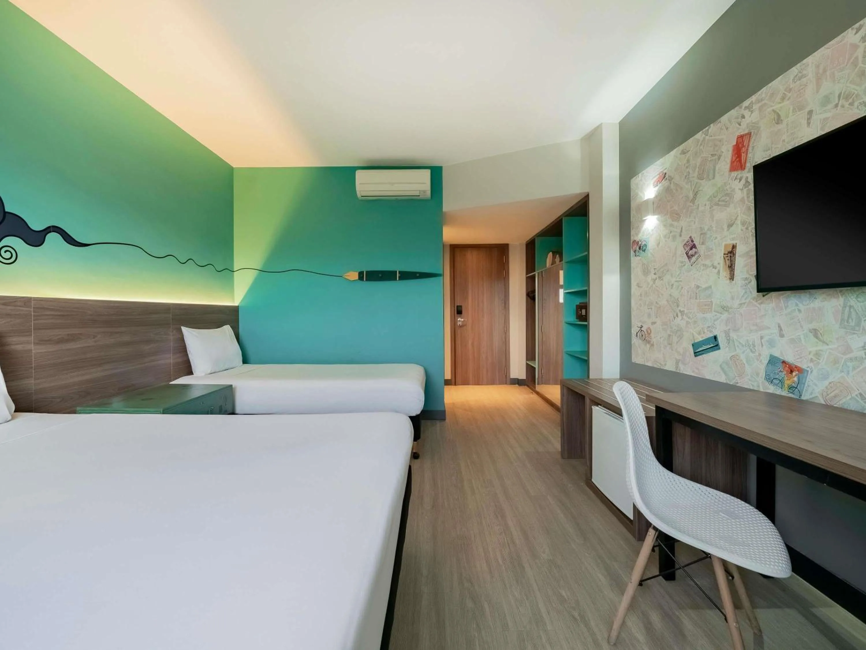 Bedroom, Bed in ibis Styles Sorocaba Santa Rosalia