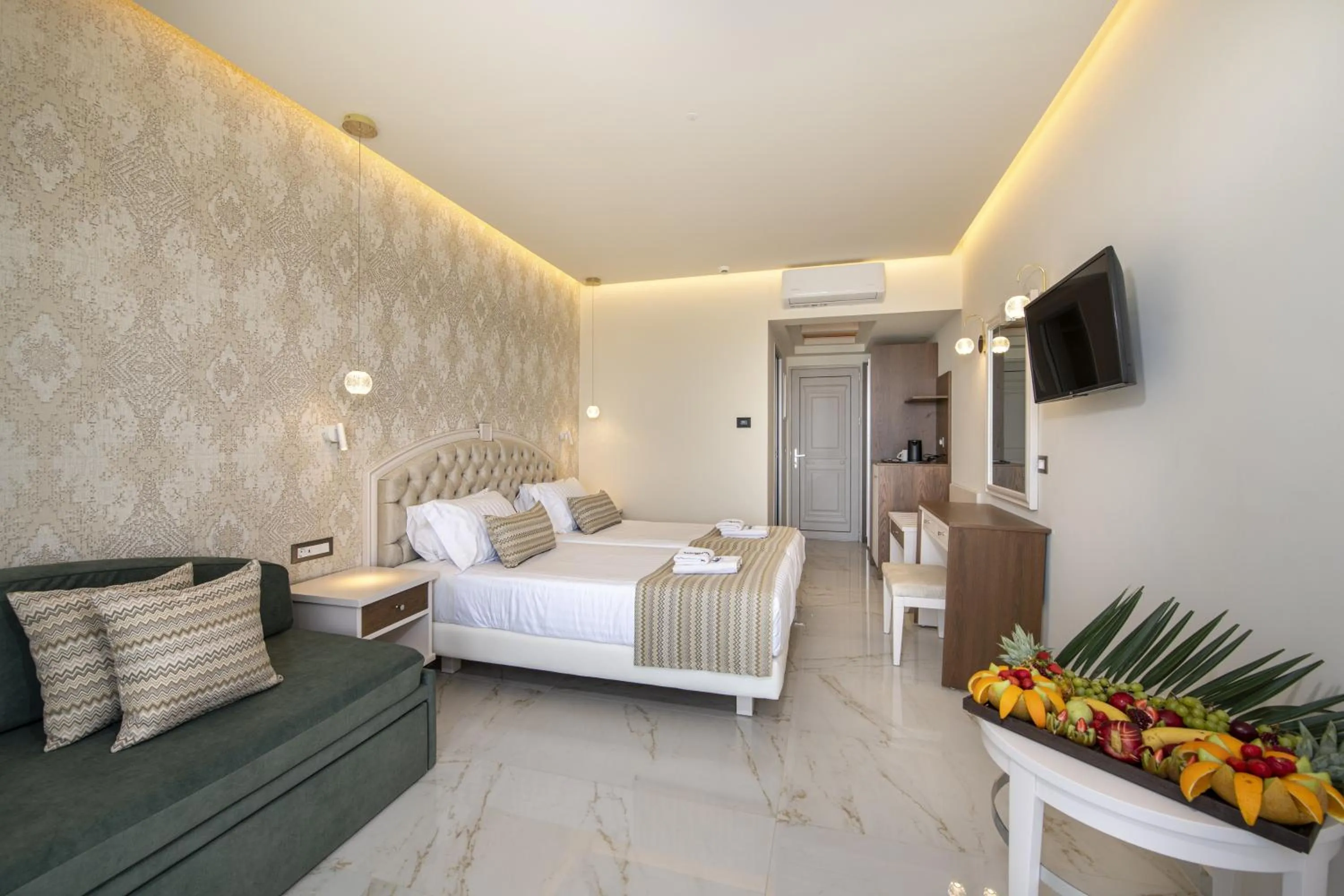 Bed in Vantaris Luxury Beach Resort