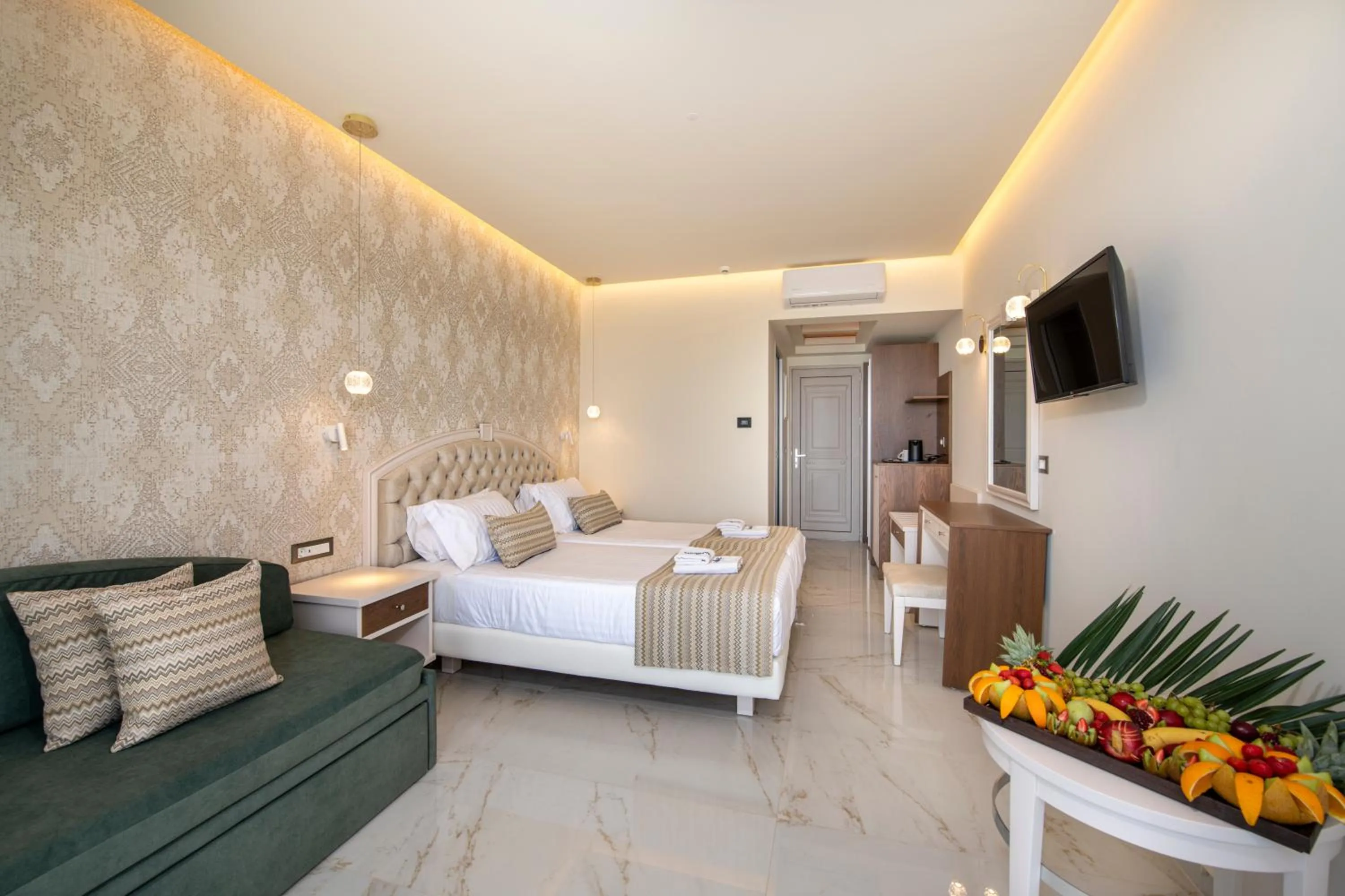 Bed in Vantaris Luxury Beach Resort