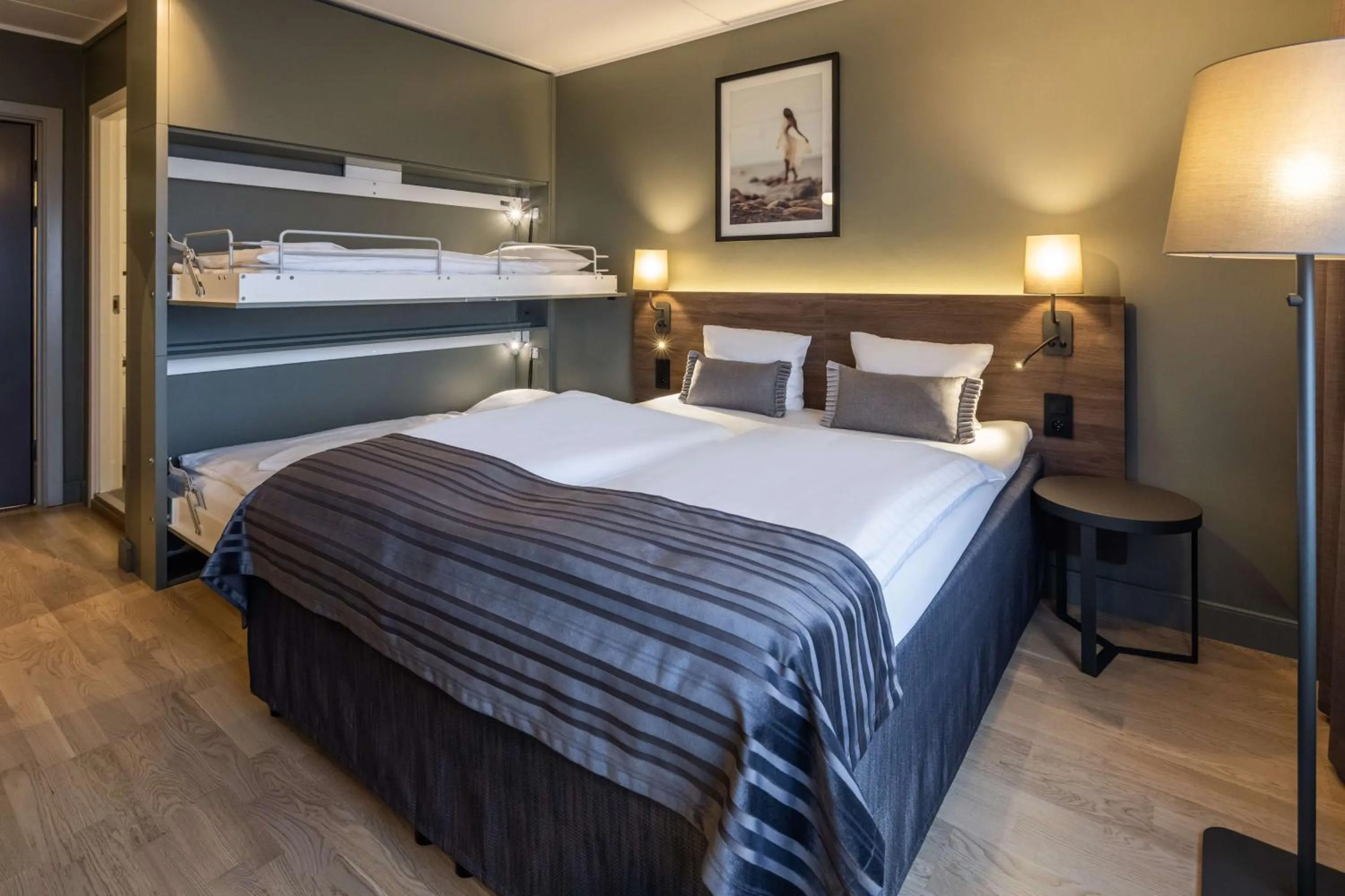 Bedroom, Bed in Scandic Kolding