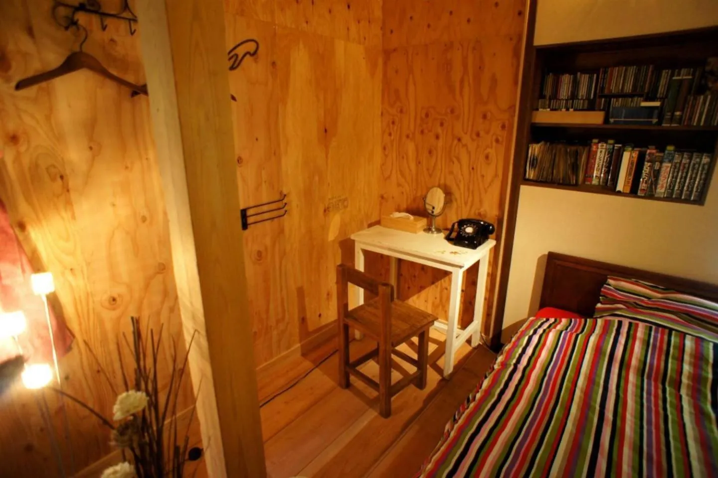 Decorative detail, Bed in Saku Cafe