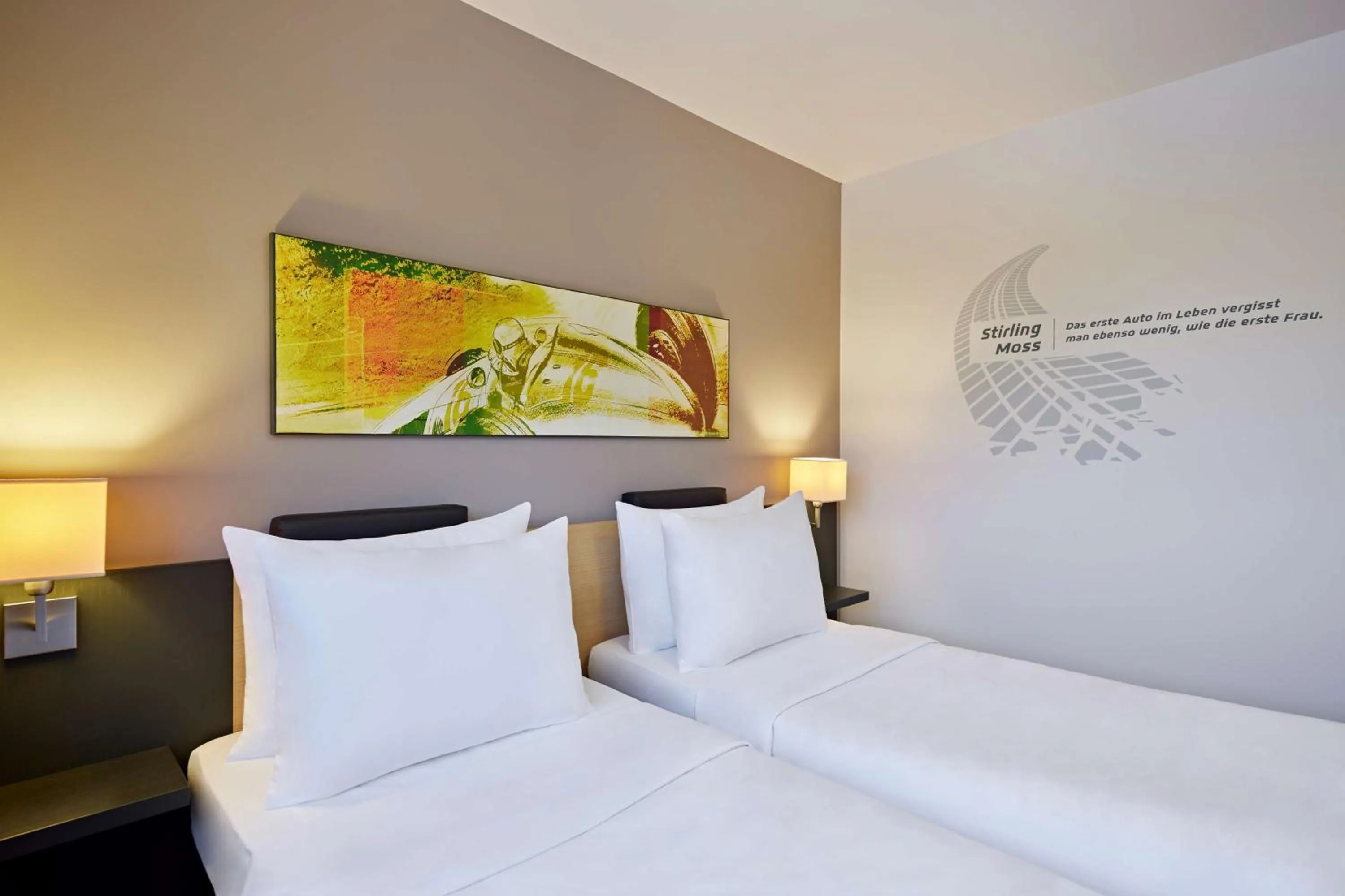 Bed in Nürburgring Motorsport Hotel