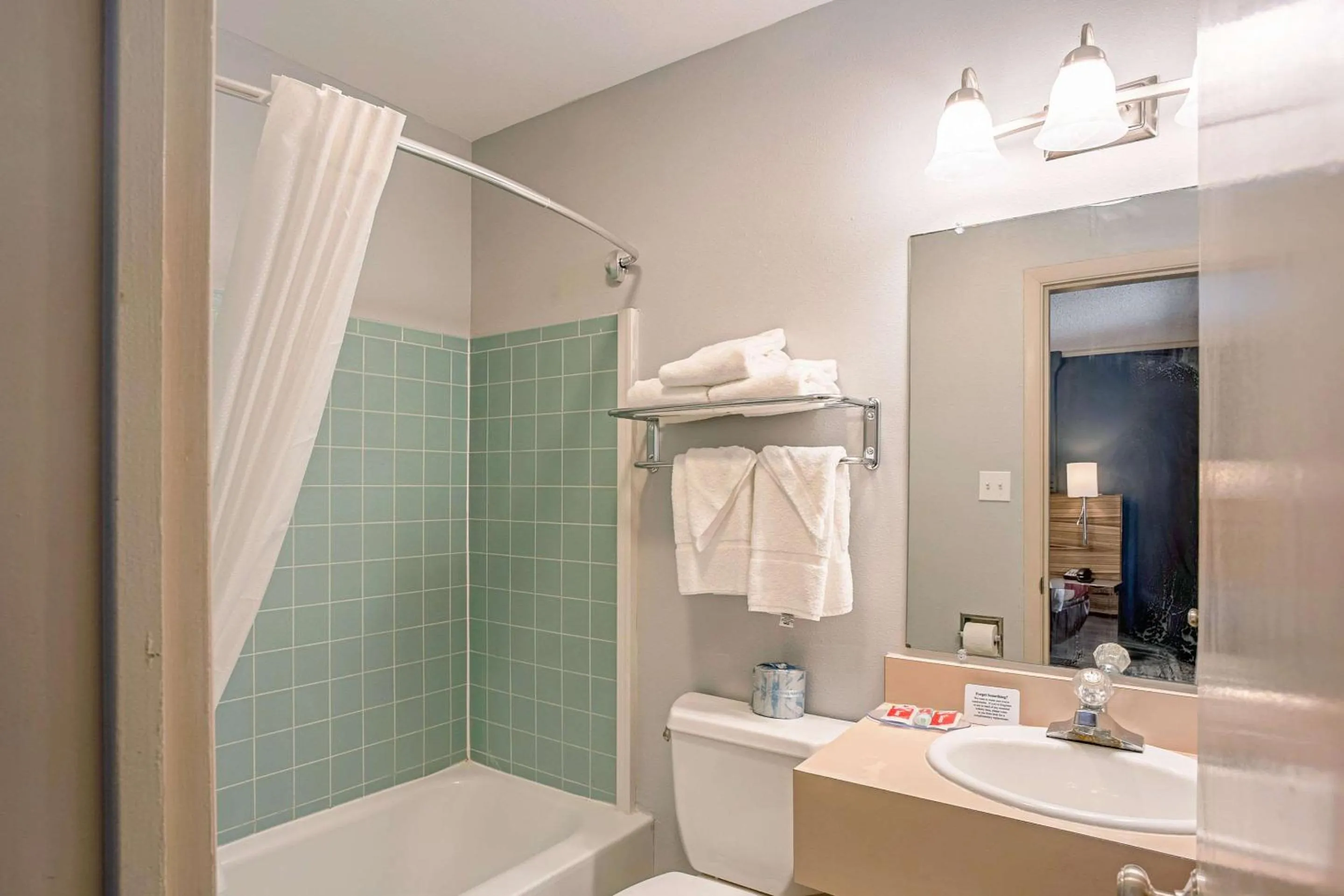 Bathroom in Quality Inn Frontier at US Hwy 30