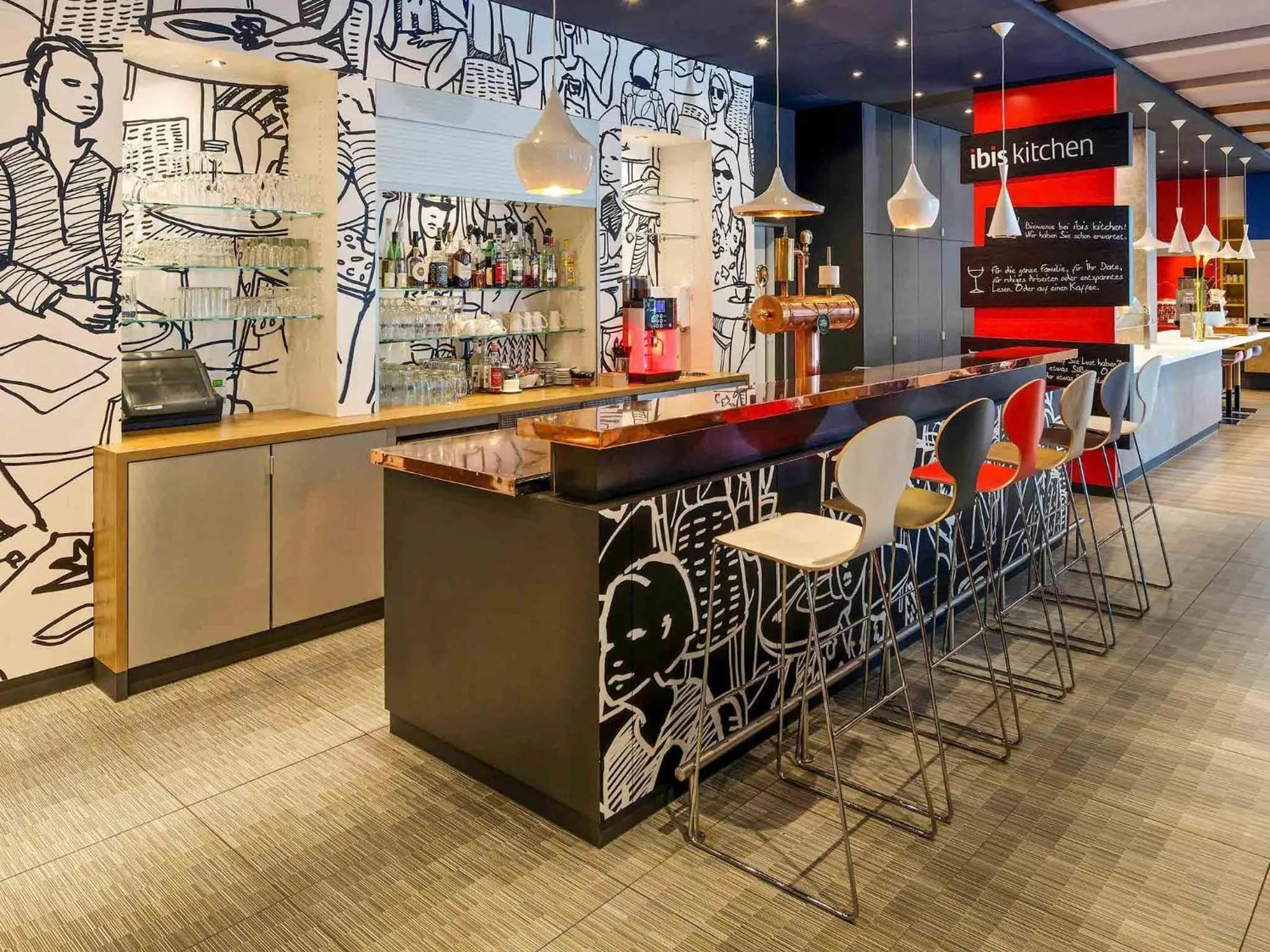 Lounge or bar in ibis Hamburg Alsterring