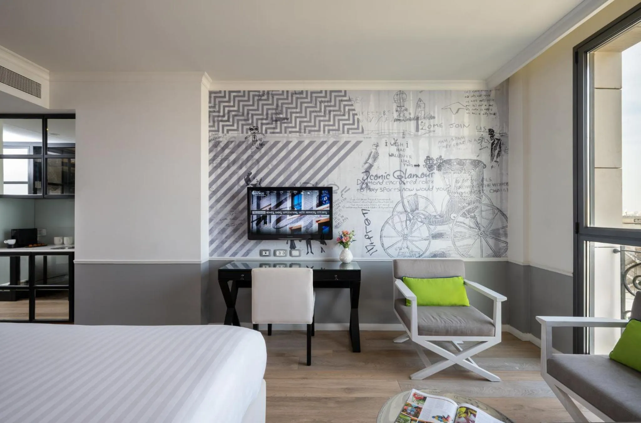 Photo of the whole room, Bed in Hotel Indigo Tel Aviv - Diamond District by IHG