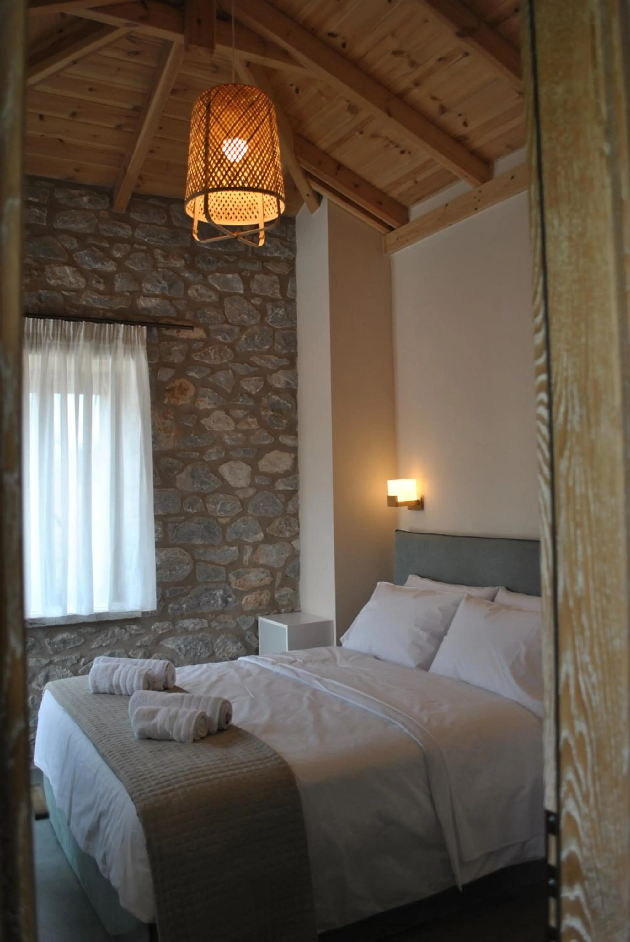 Bed in Petras Gi - Stone Houses