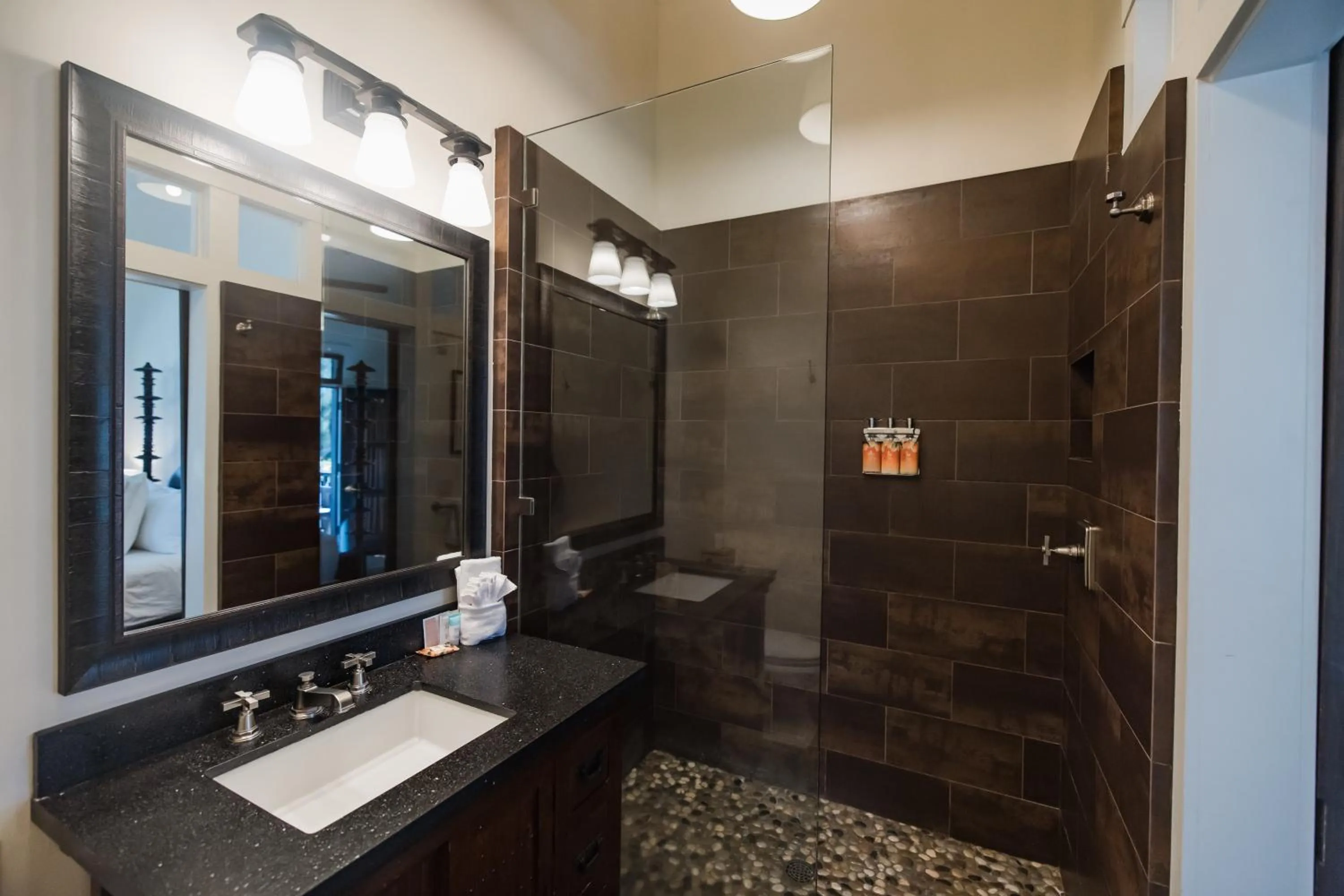 Shower in Lumeria Maui, Educational Retreat Center