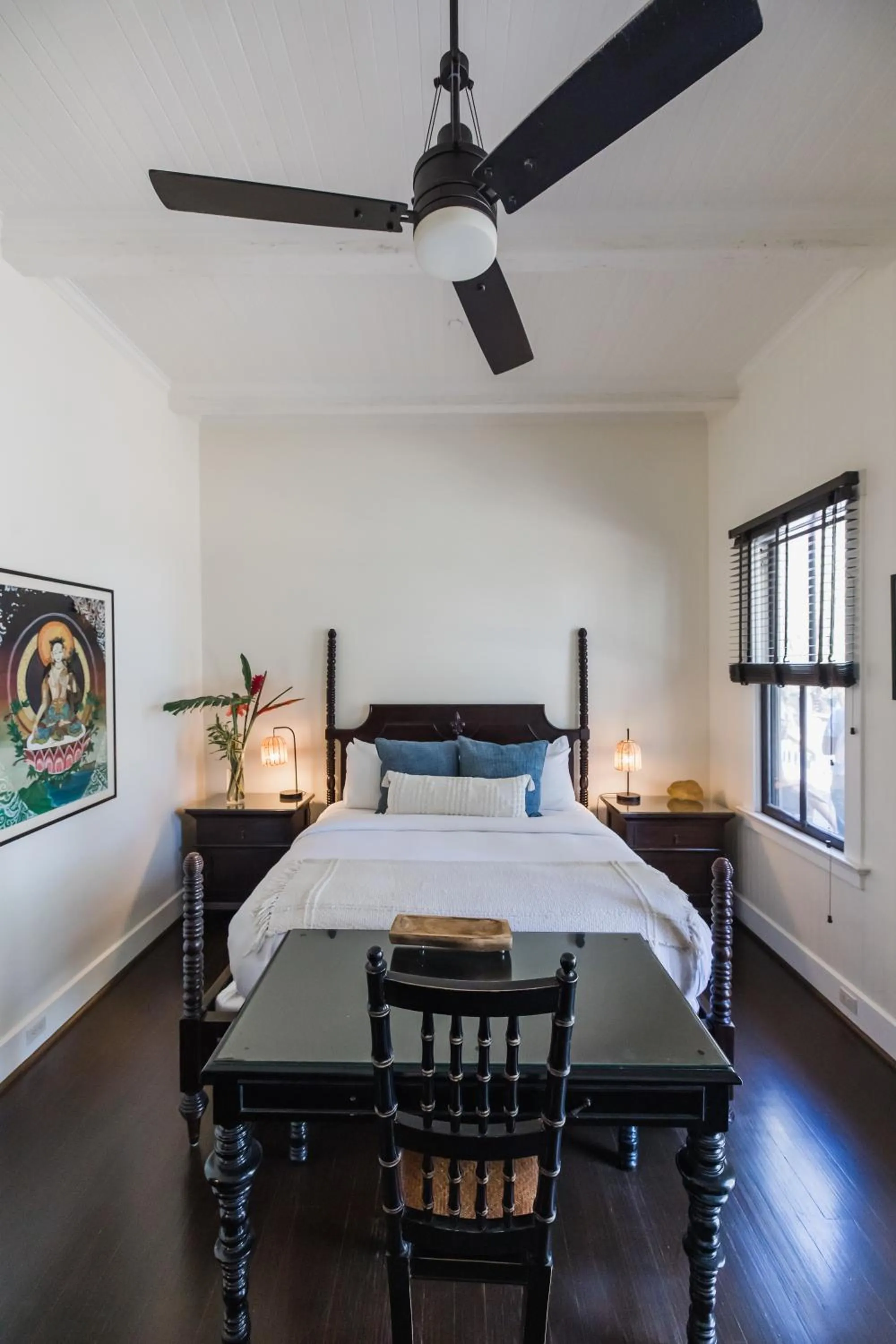 Bed in Lumeria Maui, Educational Retreat Center