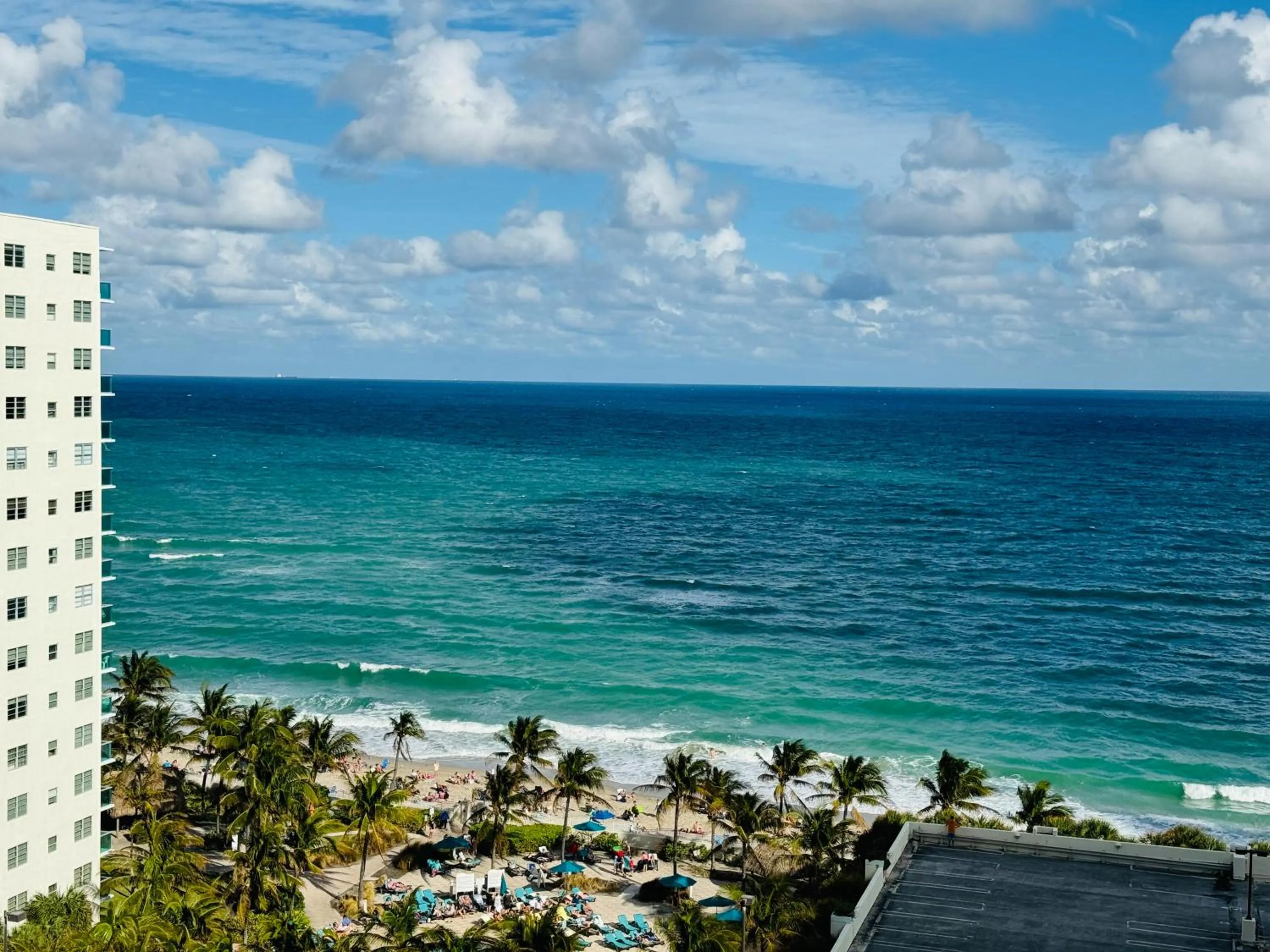 Miami Hallandale Condo, Partial Ocean View Direct Beach and Pool Access Miami Hollywood Beach