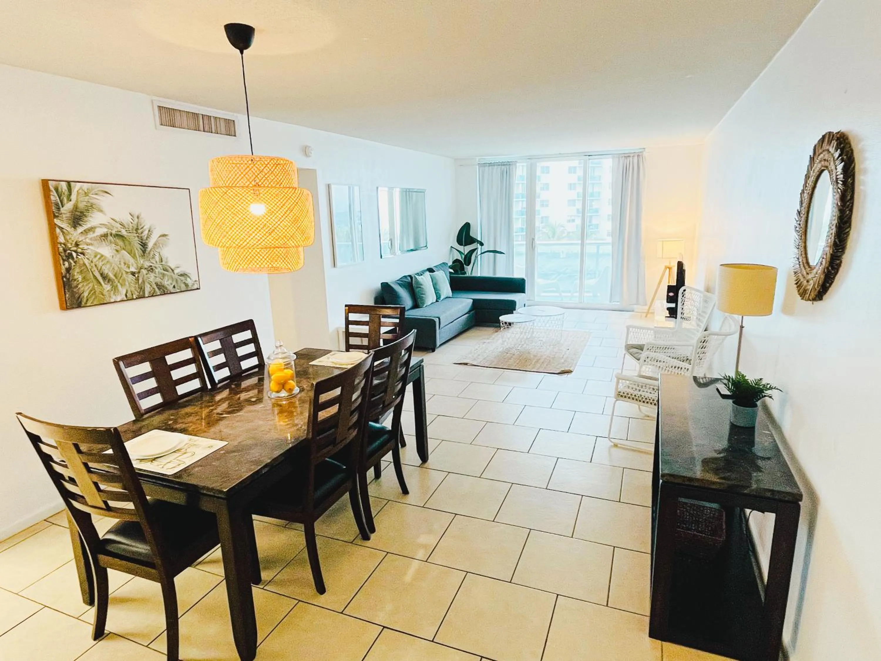 Miami Hallandale Condo, Partial Ocean View Direct Beach and Pool Access Miami Hollywood Beach