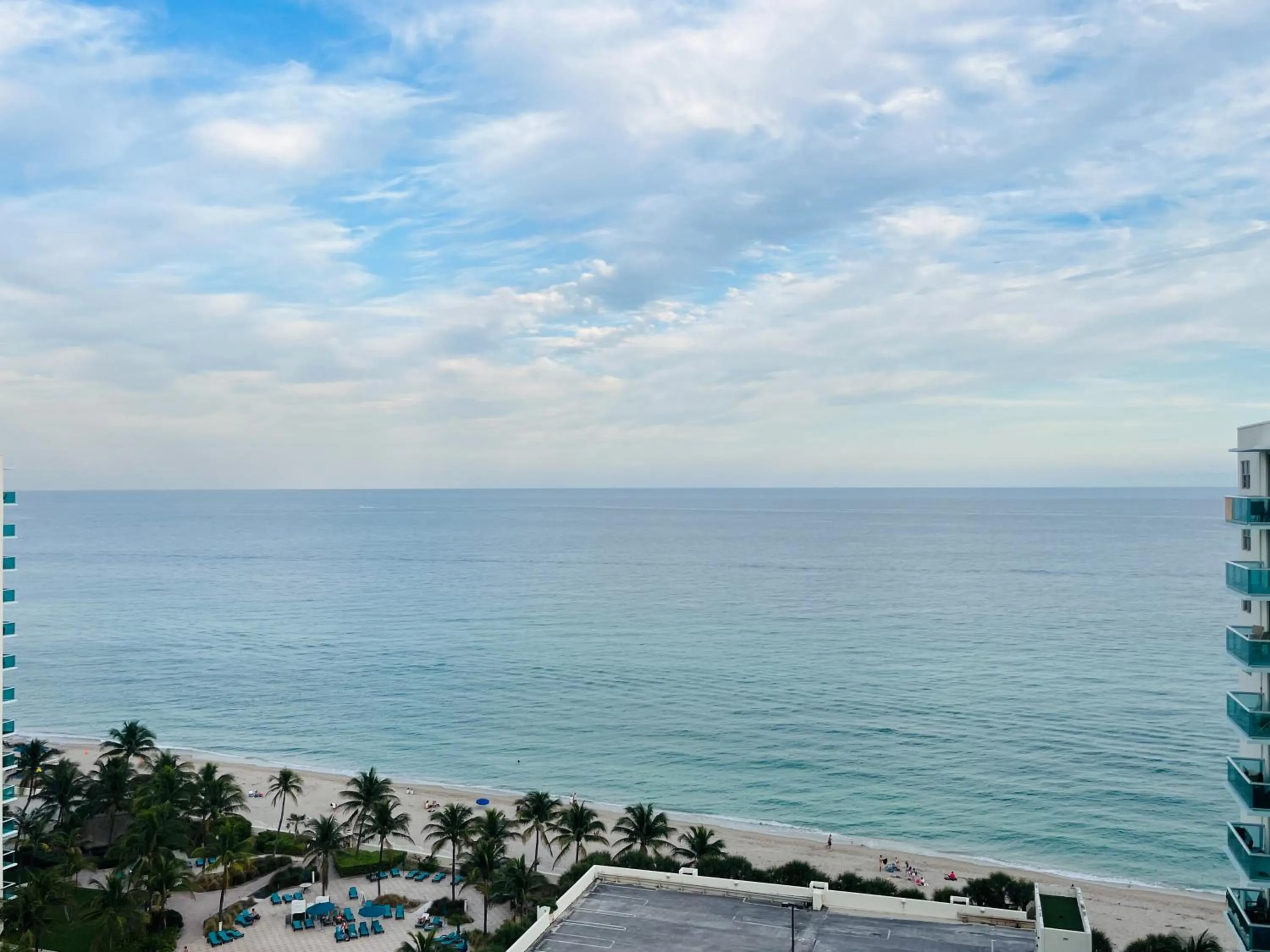 Miami Hallandale Condo, Partial Ocean View Direct Beach and Pool Access Miami Hollywood Beach