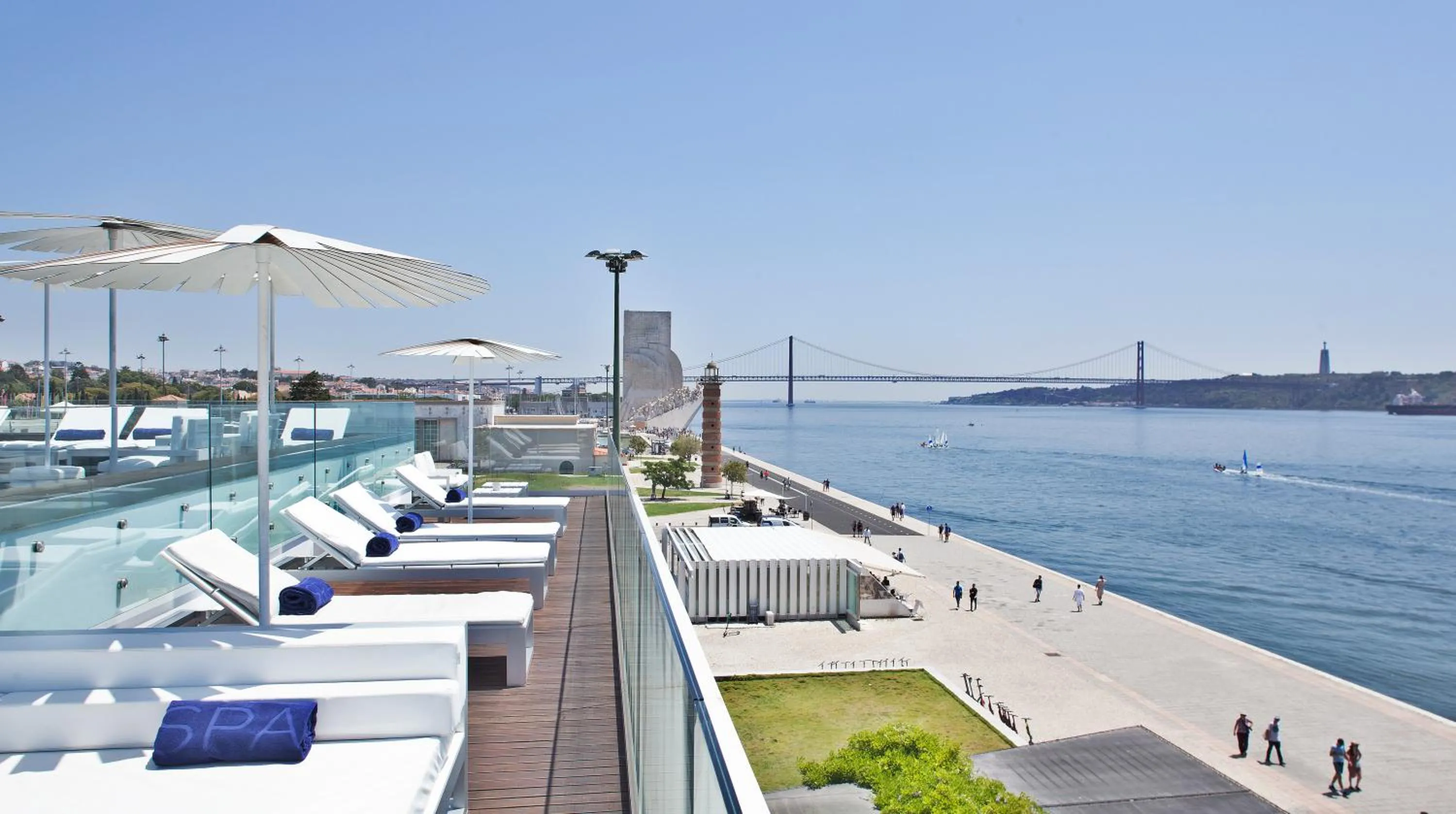 Balcony/Terrace in Altis Belem Hotel & Spa, a Member of Design Hotels