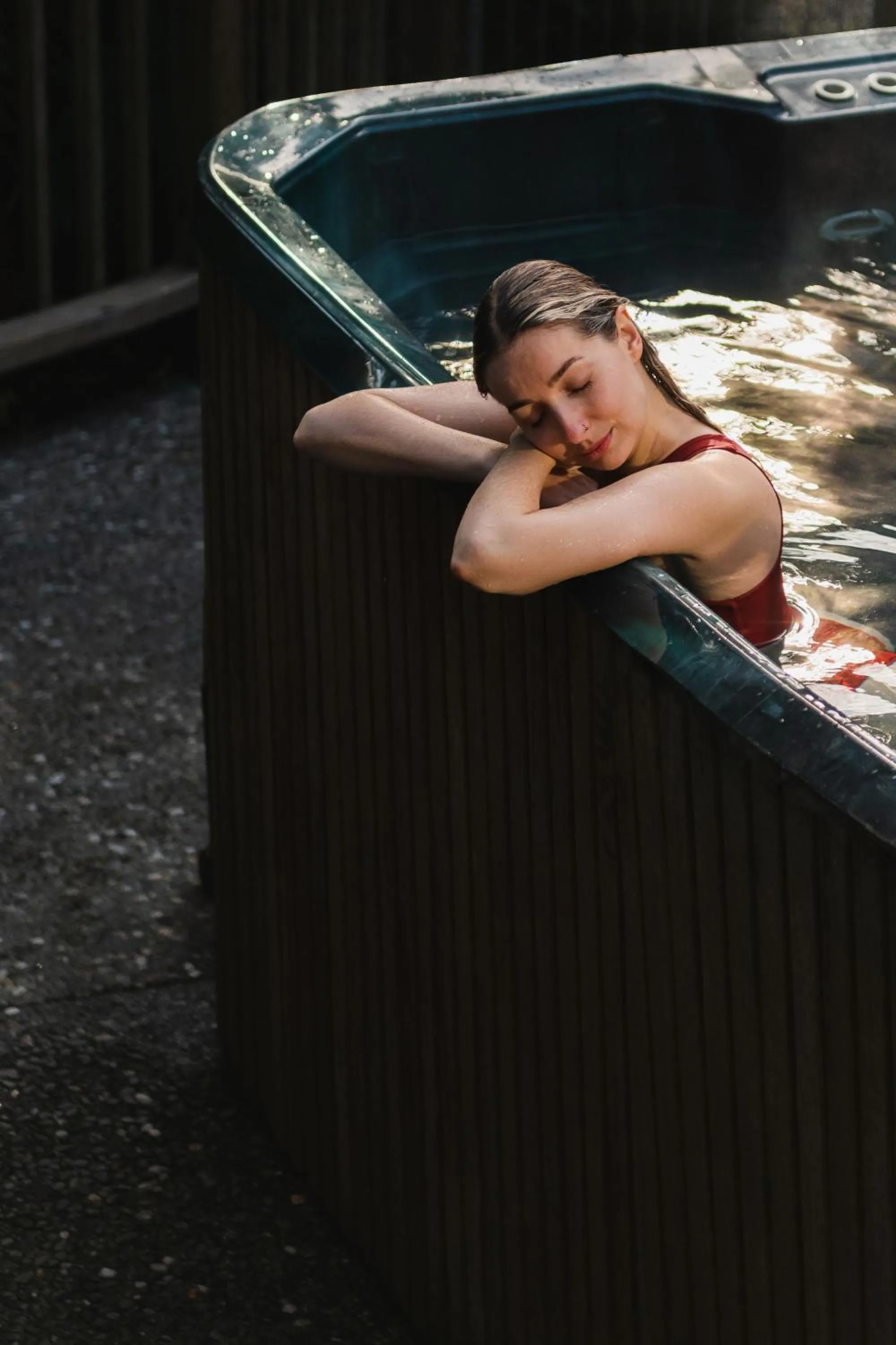 Hot Tub in Rainforest Retreat