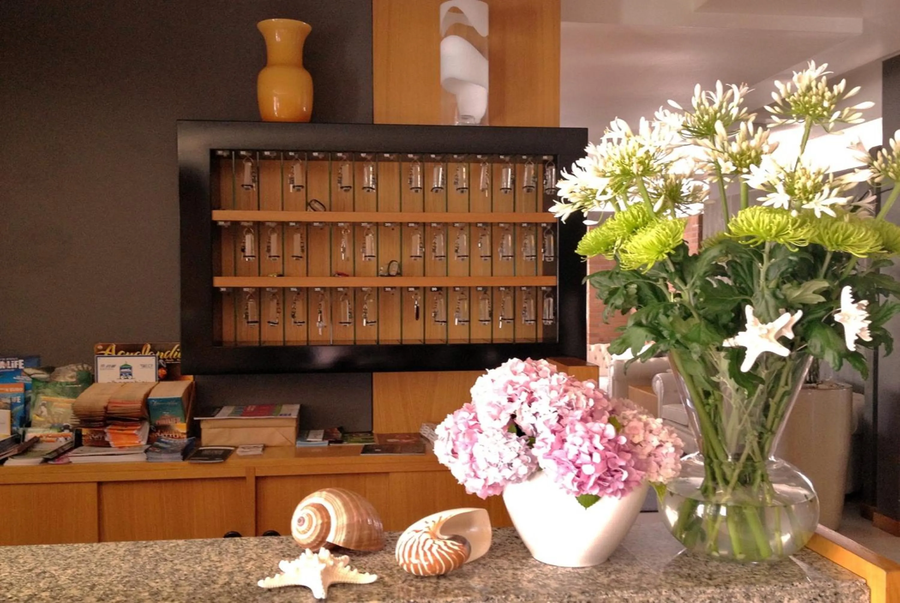 Lobby or reception in Hotel Santiago