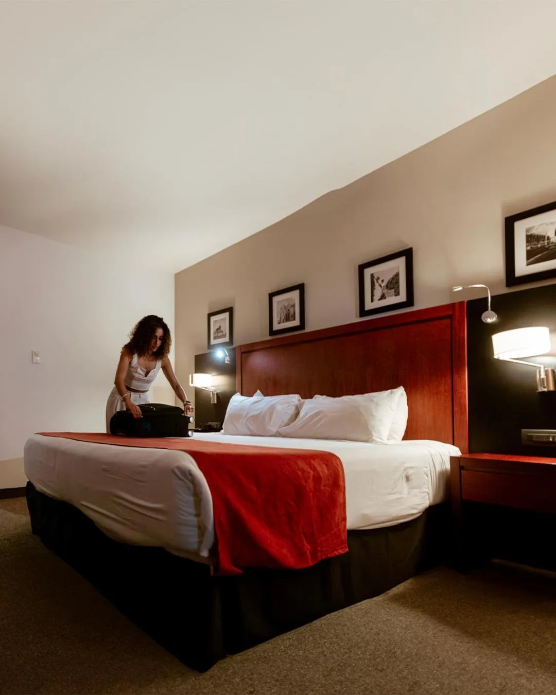 Bed in Radisson Poliforum Plaza Hotel Leon