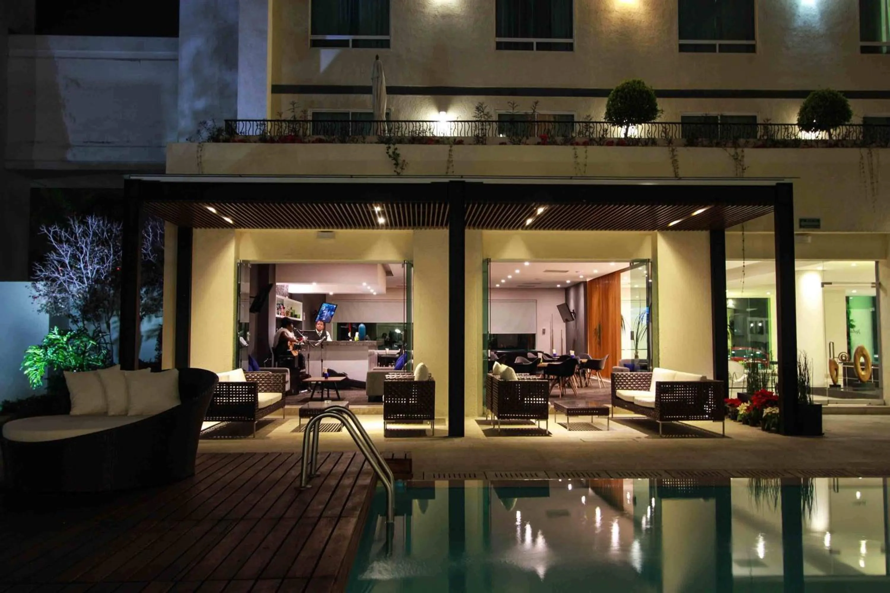 Balcony/Terrace in Radisson Poliforum Plaza Hotel Leon