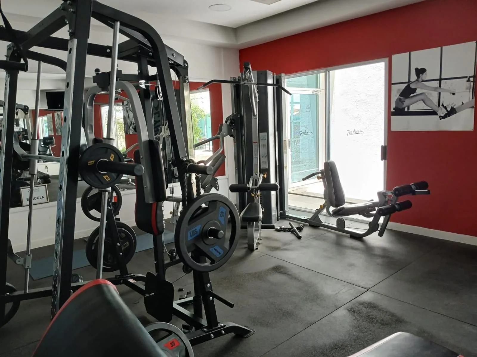 Fitness centre/facilities in Radisson Poliforum Plaza Hotel Leon