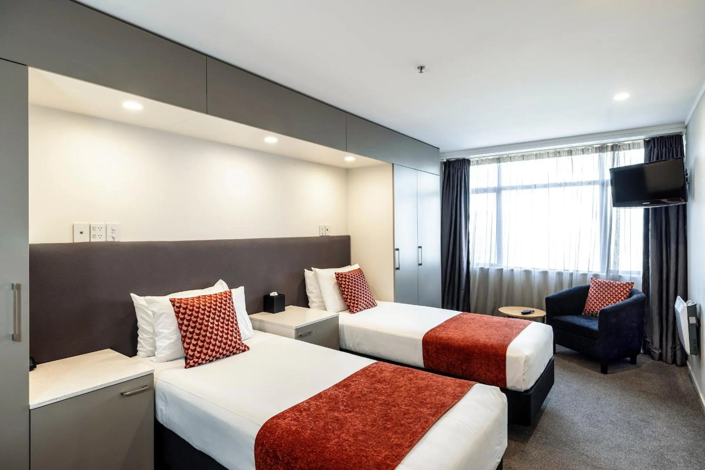 Bed in Quest on Johnston Serviced Apartments