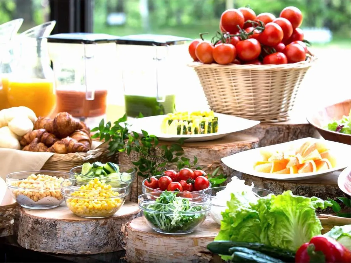 Buffet breakfast in Azumino Hotaka View Hotel
