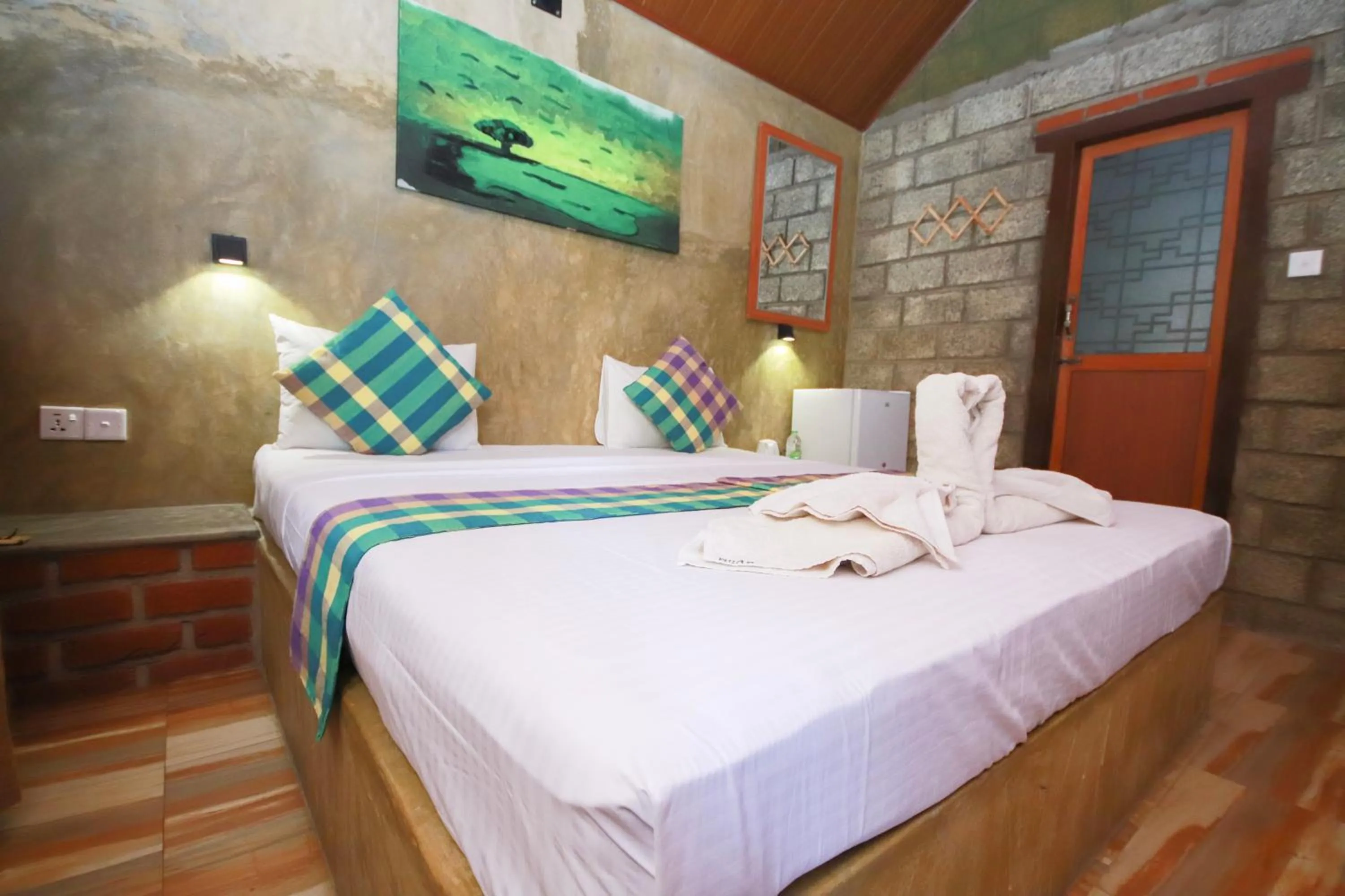 Bed in Negombo The Nature Villa and Cabanas