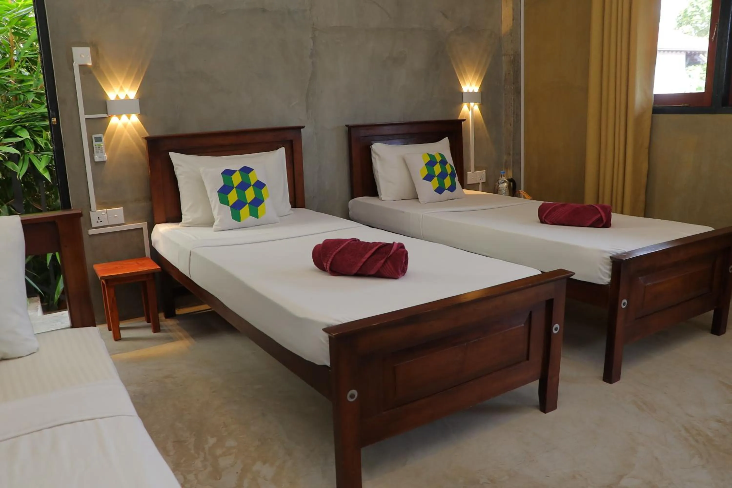 Bed in Negombo The Nature Villa and Cabanas