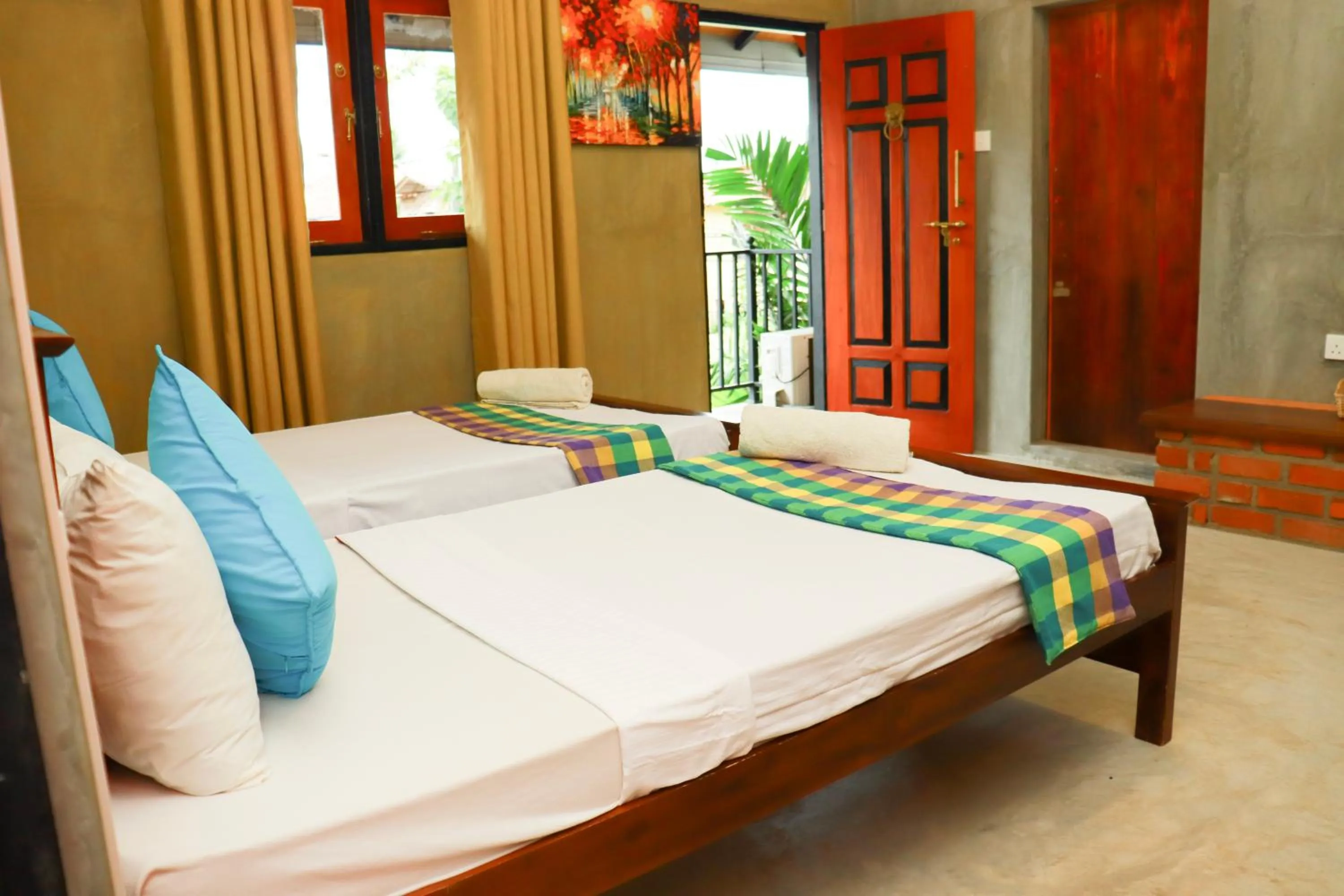 Bed in Negombo The Nature Villa and Cabanas